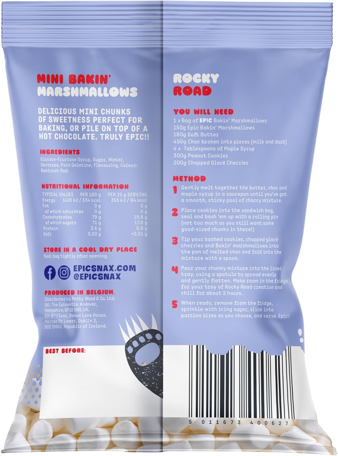 EP!C SNAX CO Mini Chunks American Style Bakin' Marshmallows, 150 g 5