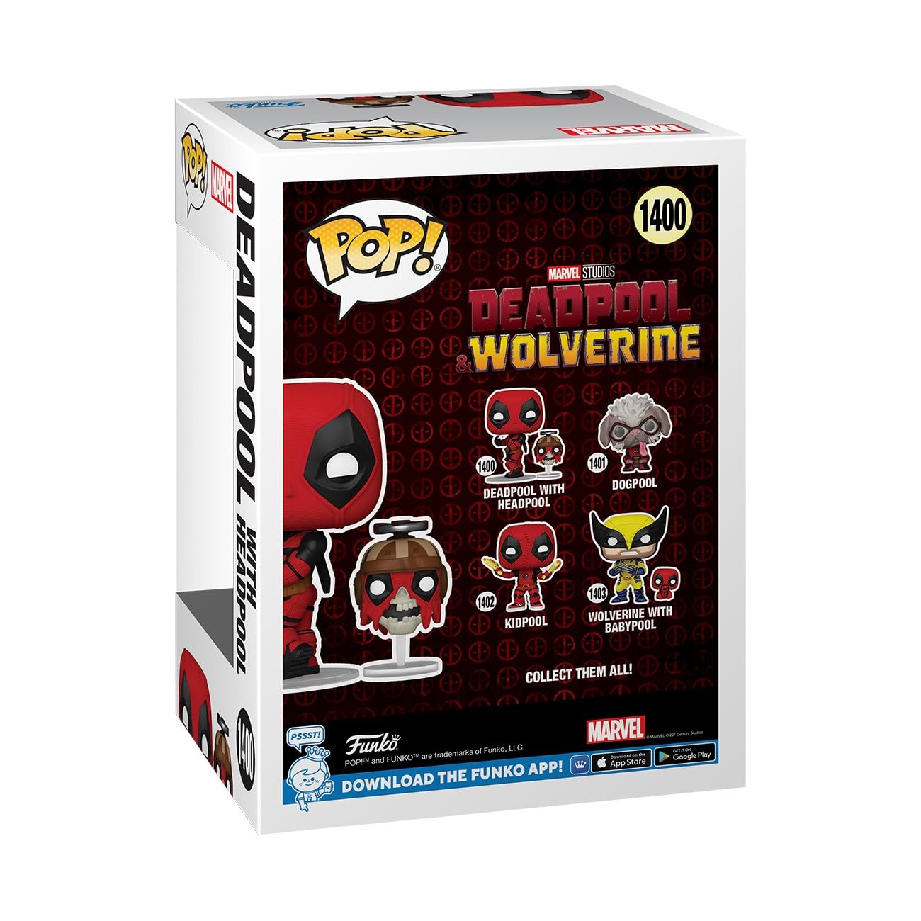 Funko Pop! Deadpool & Wolverine - Deadpool with Headpool Vinyl Figure 10
