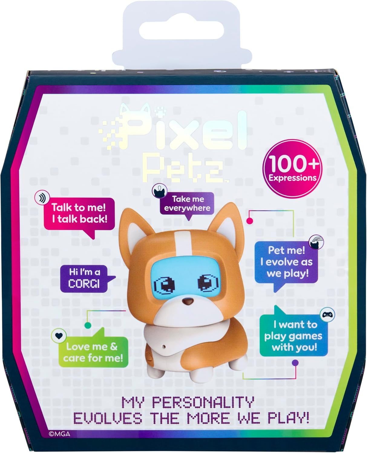 MGA Entertainment Pixel Petz - Corgi Interactive Digital Pet Dog - Ages 3+ 3