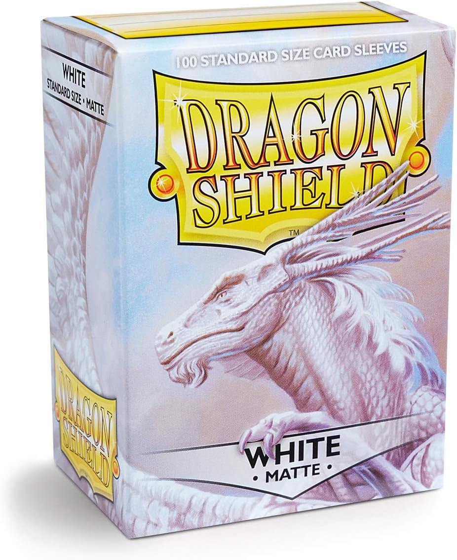 Dragon Shield Standard Sleeves Matte White - 100 Count Card Sleeves for Trading Card Games 4