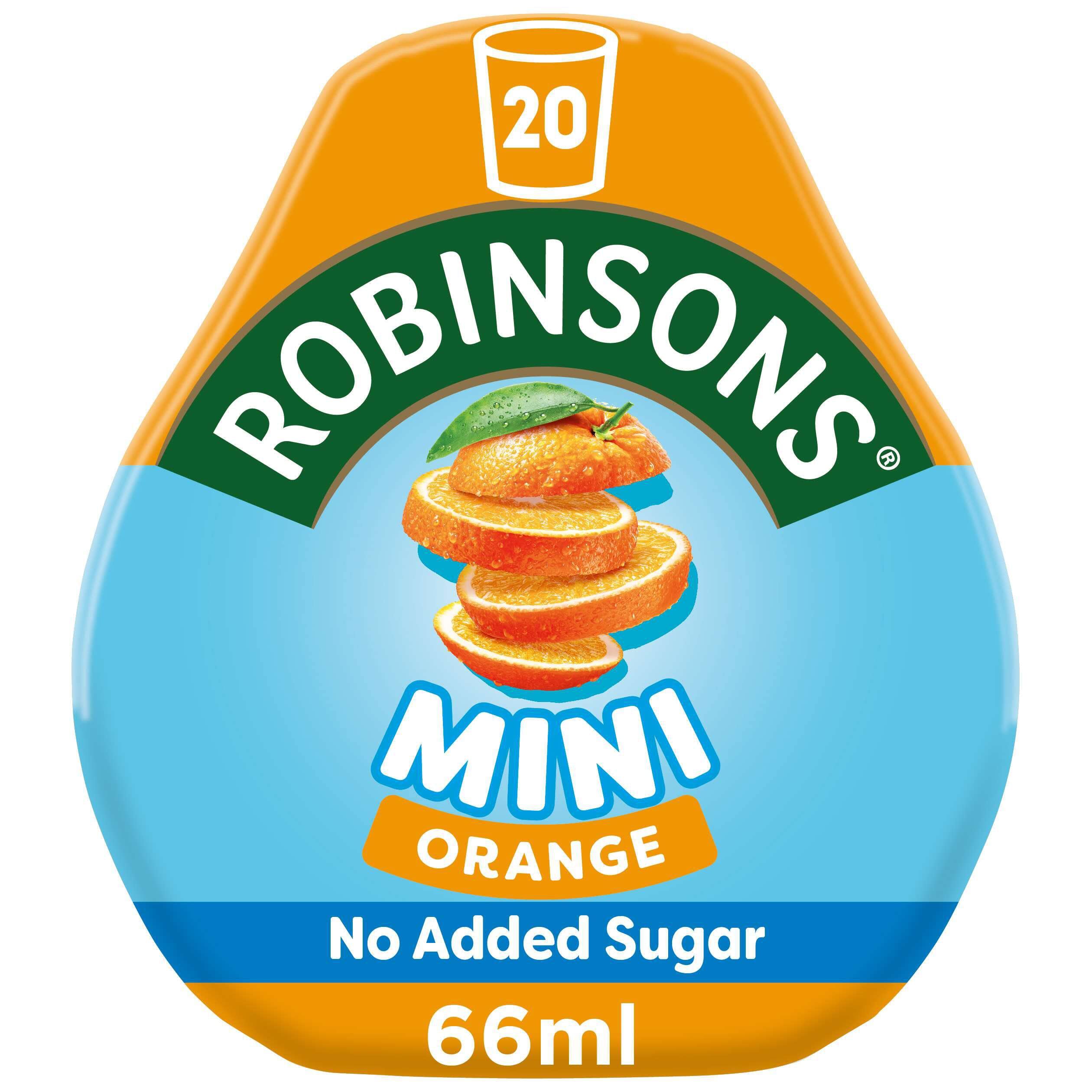 Robinsons Mini No Added Sugar Low Calorie Orange Squash Concentrate - Makes 20 Drinks