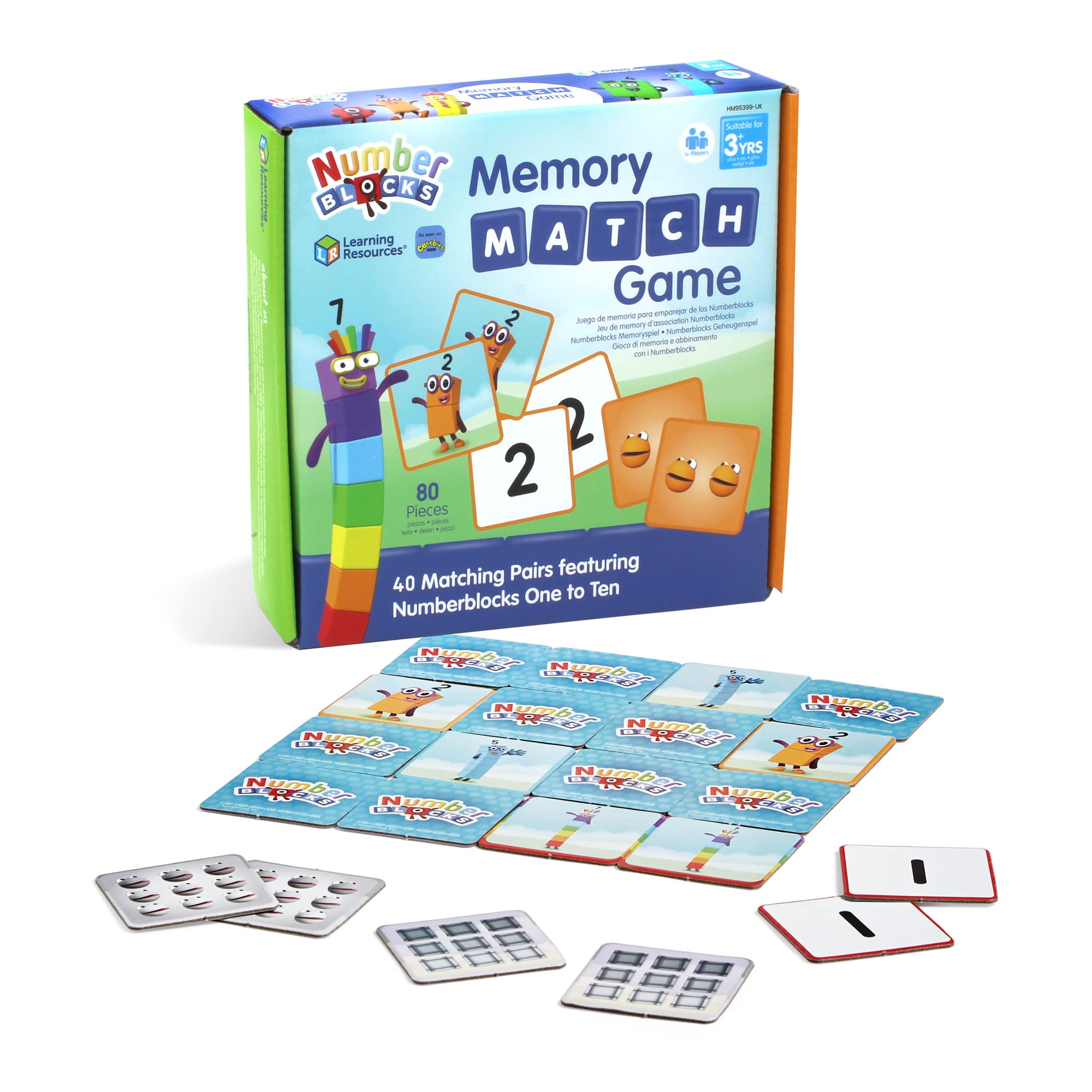 Learning Resources Numberblocks Memory Match Game Card Game