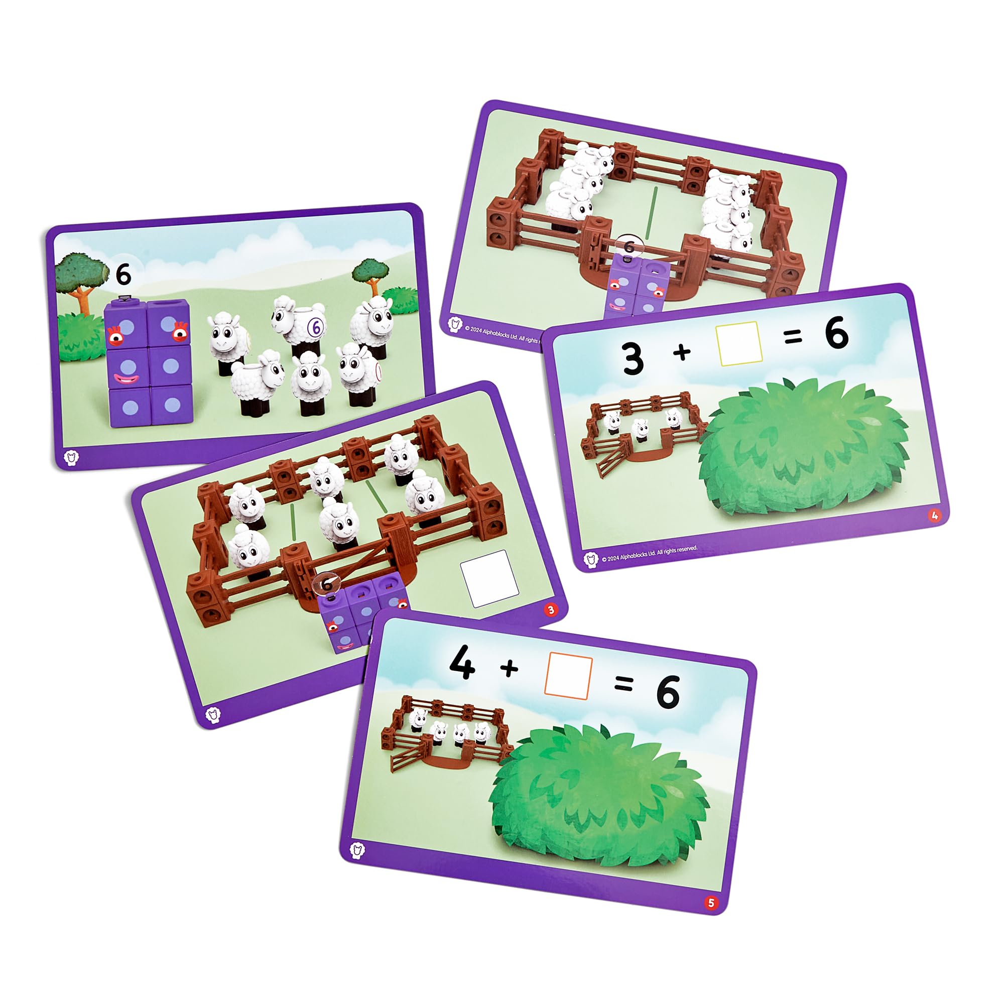 Learning Resources MathLink Cubes Numberblocks Sheep Farm Set for Ages 3+ | 53 Pieces 6