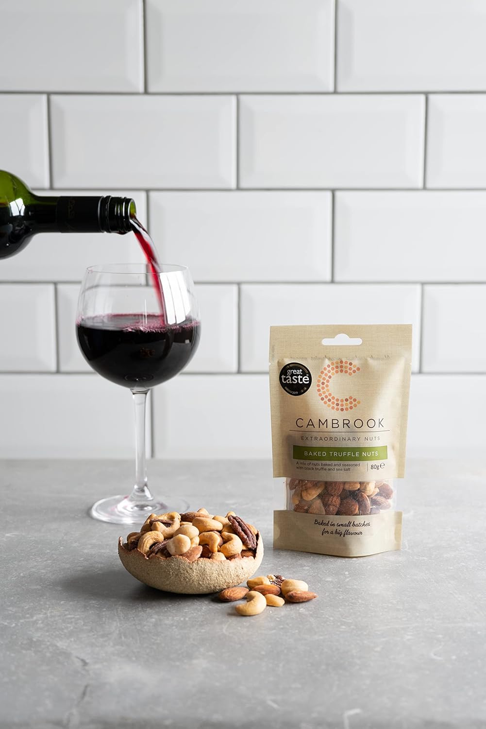 C Cambrook Black Truffle & Sea Salt Baked Mixed Nuts with Almonds, Cashews, Macadamias & Pecans 3