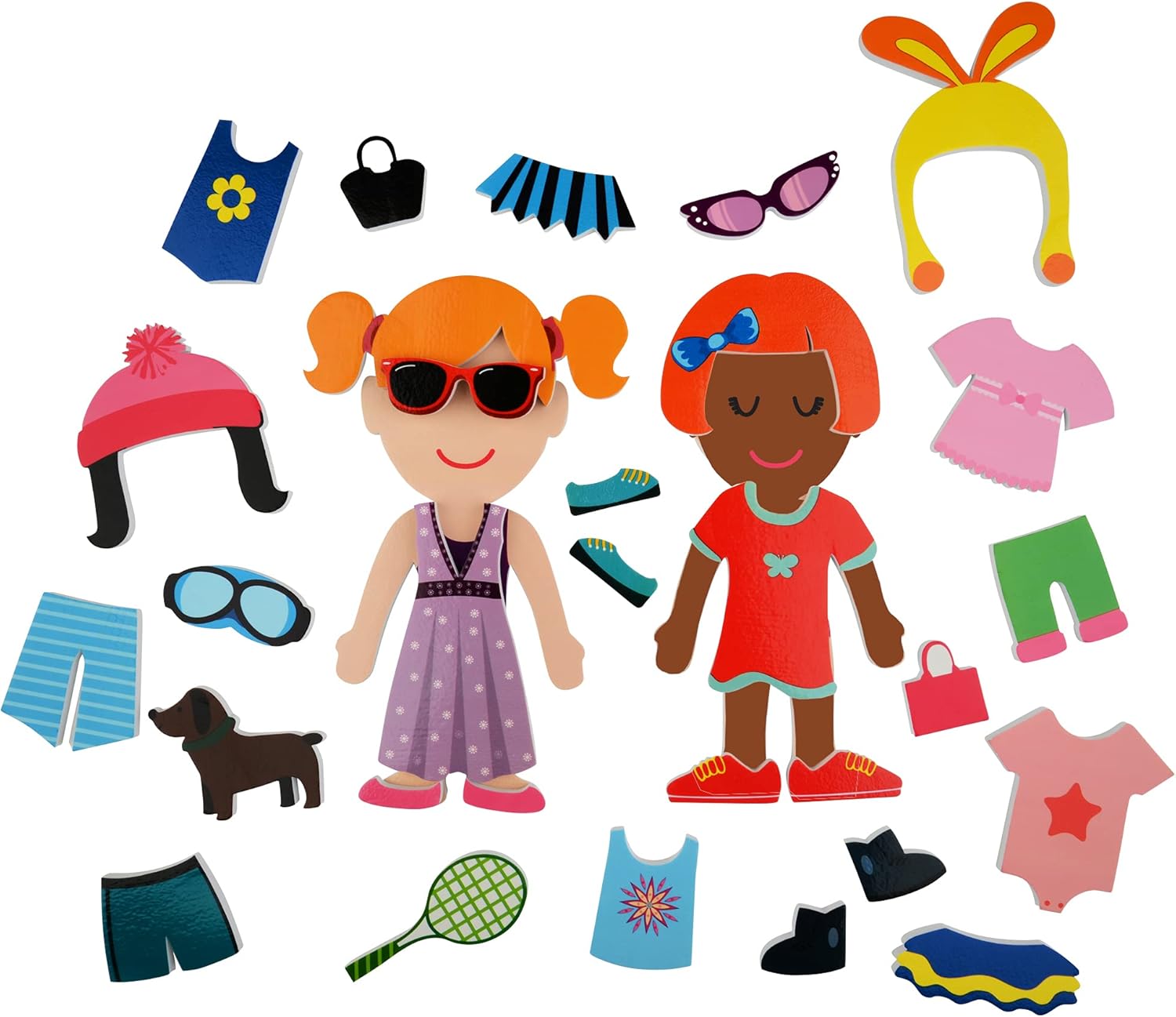 Buddy & Barney - Dressing Up Bath Time Stickers 32-Piece Playset for Kids 3 Years and Up 3