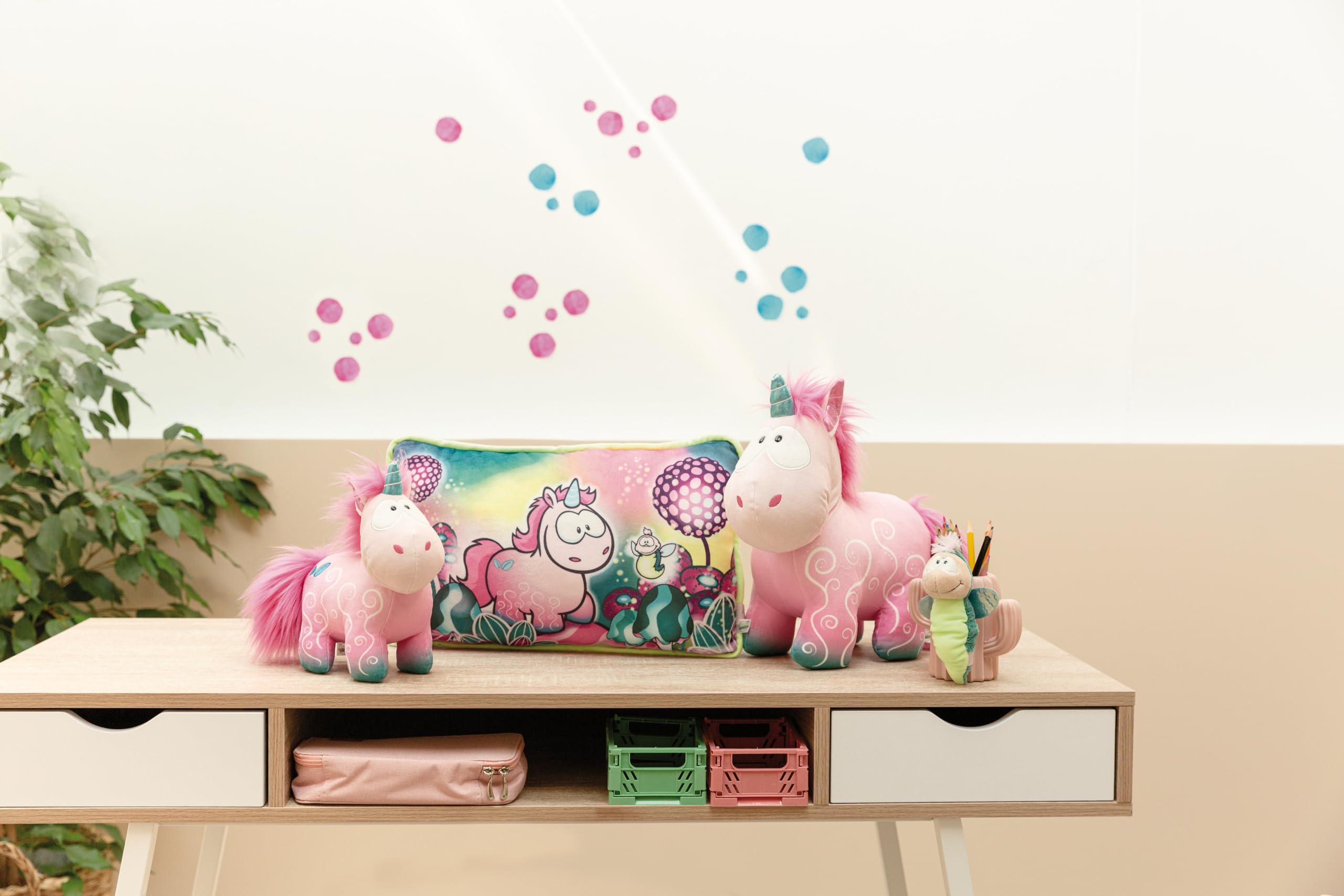 NICI 49106 Cuddly Unicorn Midnight Floral 22cm - Sustainable Plush Toy from Theodor & Friends 6