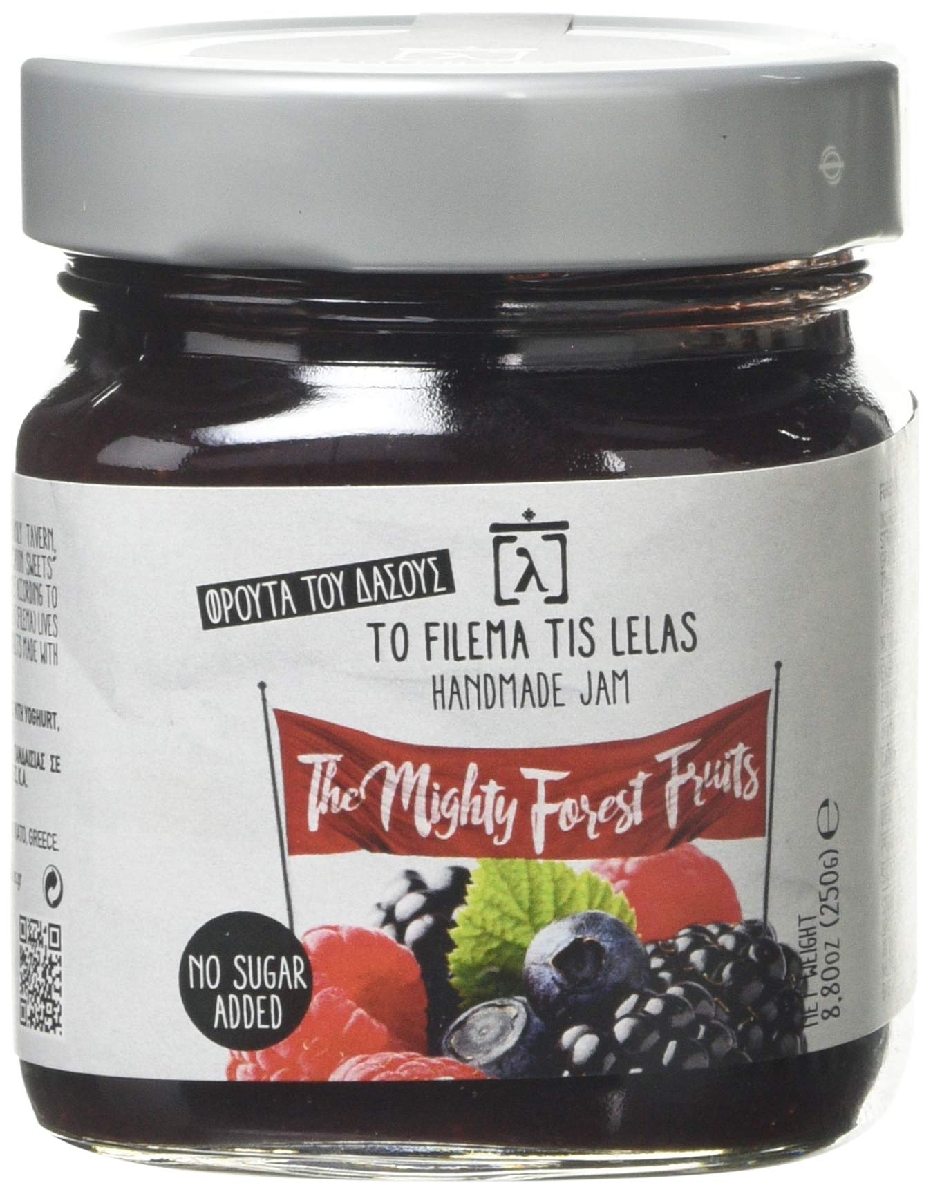 To Filema Tis Lelas Handmade Forest Fruits Jam - No Added Sugar | 75% Fruit Content | 250g 1