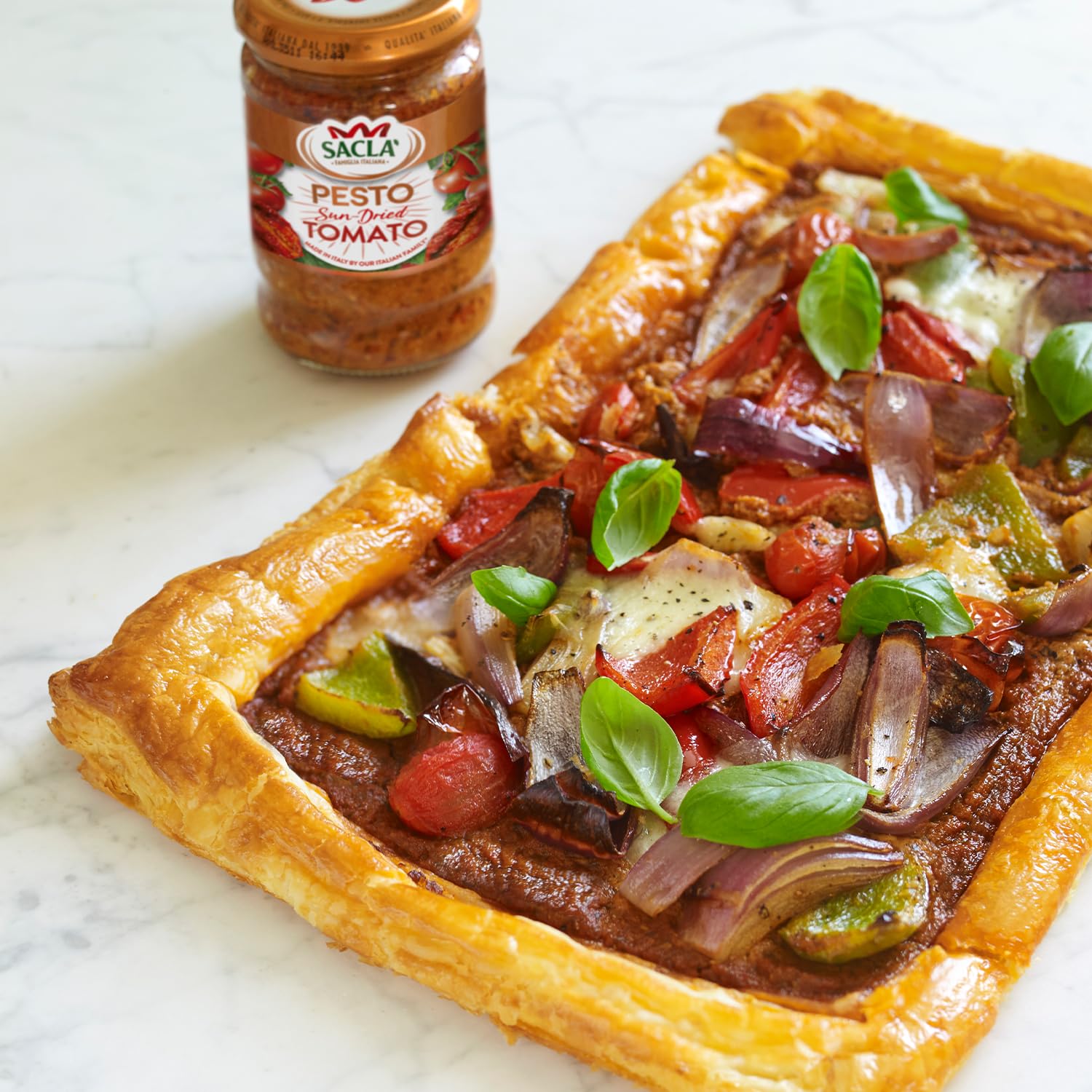 Sacla' Sun-Dried Tomato Pesto - Authentic Italian Cooking Sauce for Pasta, Roasted Veggies & Soups 7