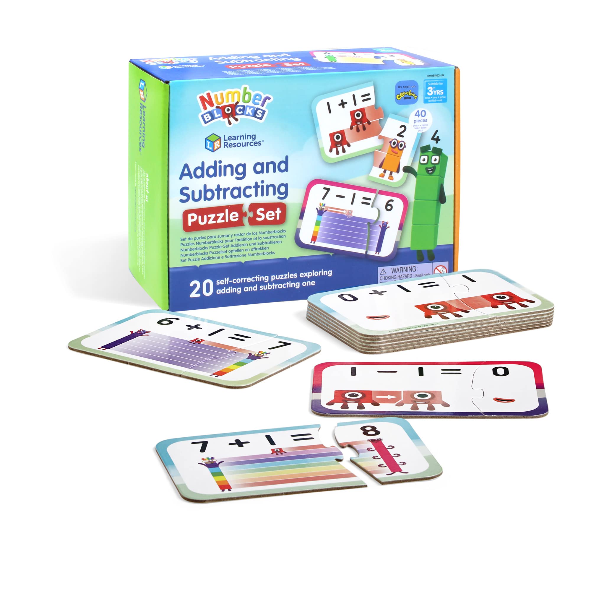 Learning Resources Numberblocks Adding and Subtracting Puzzle Set - Educational Maths Jigsaw for Ages 3+