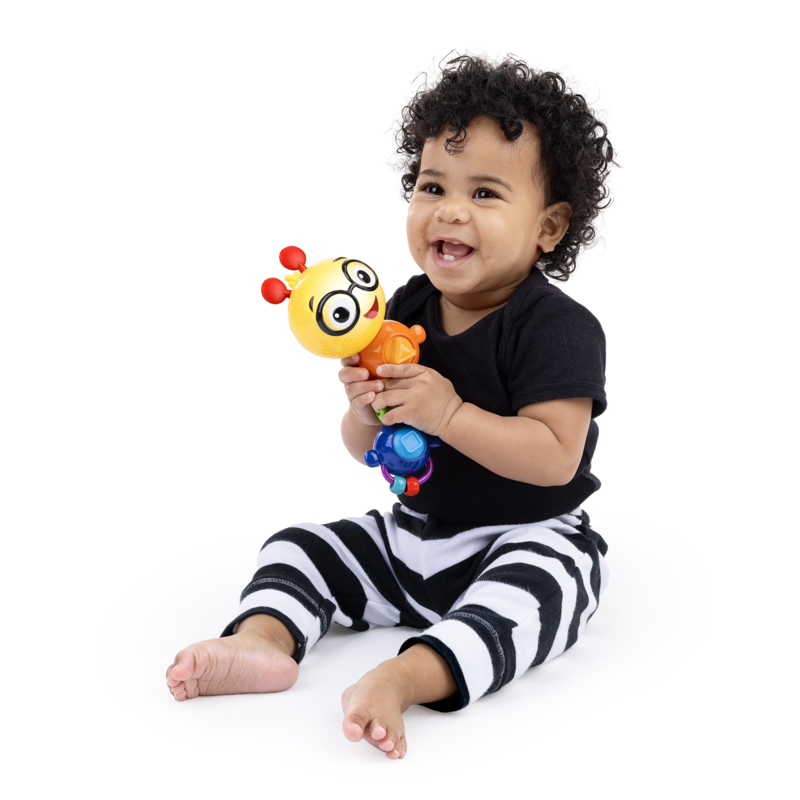 Baby Einstein Twist-a-Pal Cal Sensory Toy - Musical & Light-Up Caterpillar with Bead Chaser, 6+ Months 3