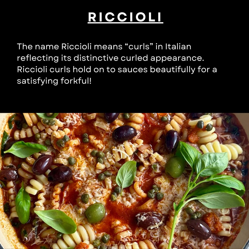 Garofalo Riccioli Pasta - 500g | Bronze Die Cut | High Protein Durum Wheat 3