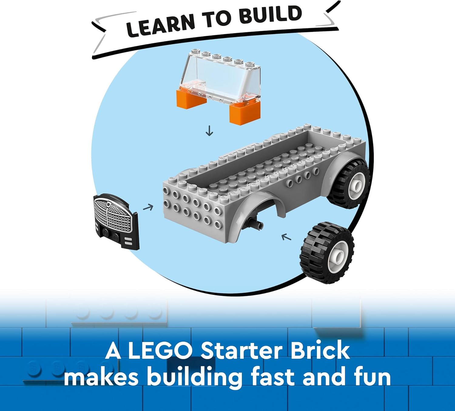 LEGO City Tow Truck and Sports Car Repair Vehicle Toy Set - Building Playset for Ages 4+ 3