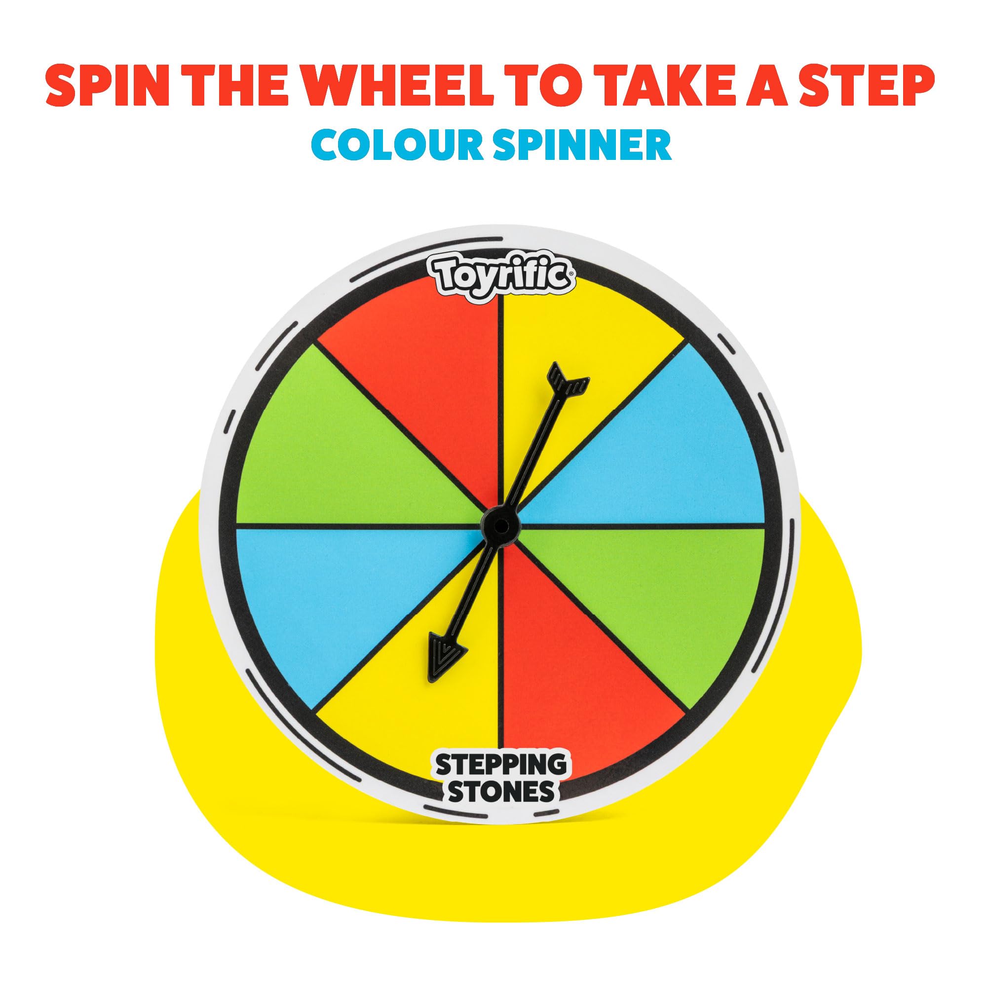 Toyrific Stepping Stones Balance Game - 8 Colourful Non-Slip Sensory Stones for Kids 3+ 5