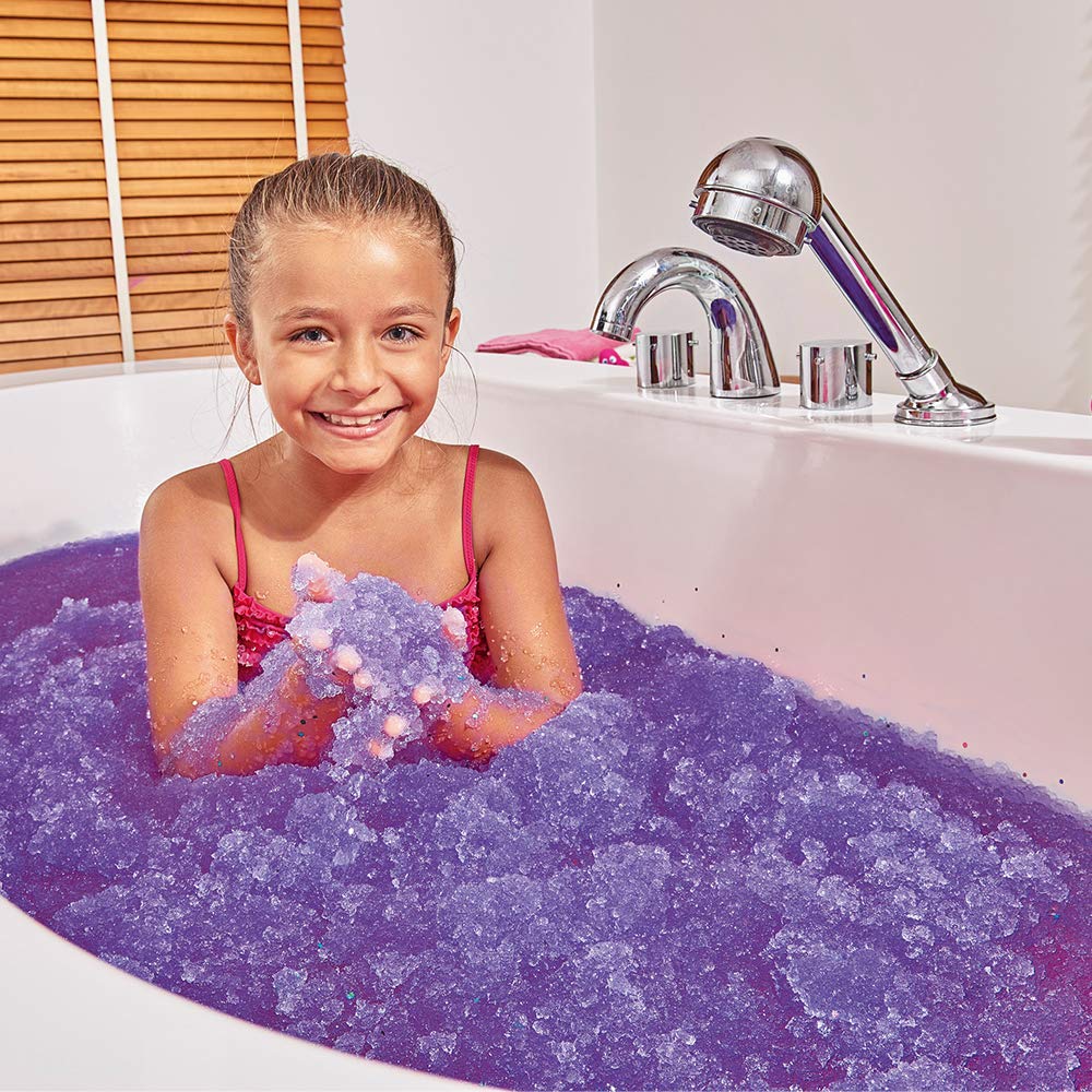 Zimpli Kids Eco Glitter Gelli Baff Purple - Biodegradable Sensory Bath Toy for Messy Play 4