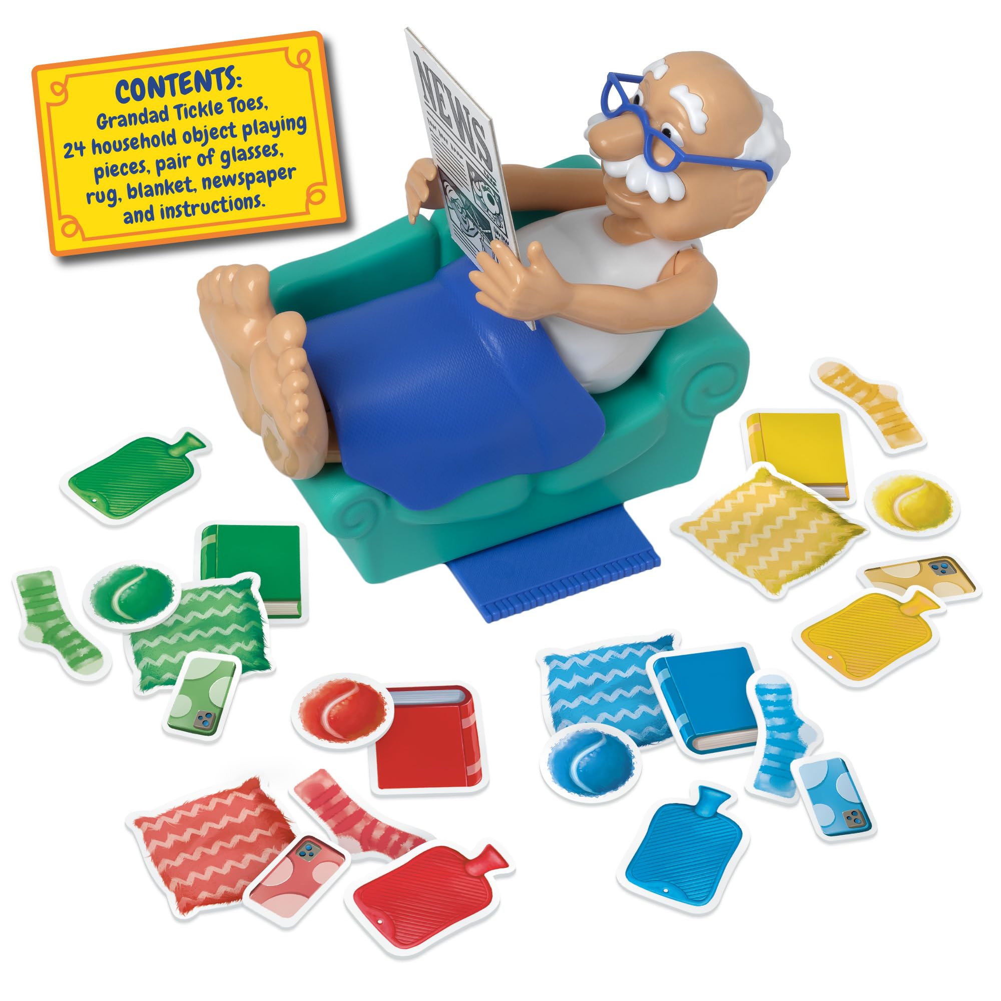 Ideal Grandad Tickle Toes: The Stack, Tickle and Topple Family Board Game 5