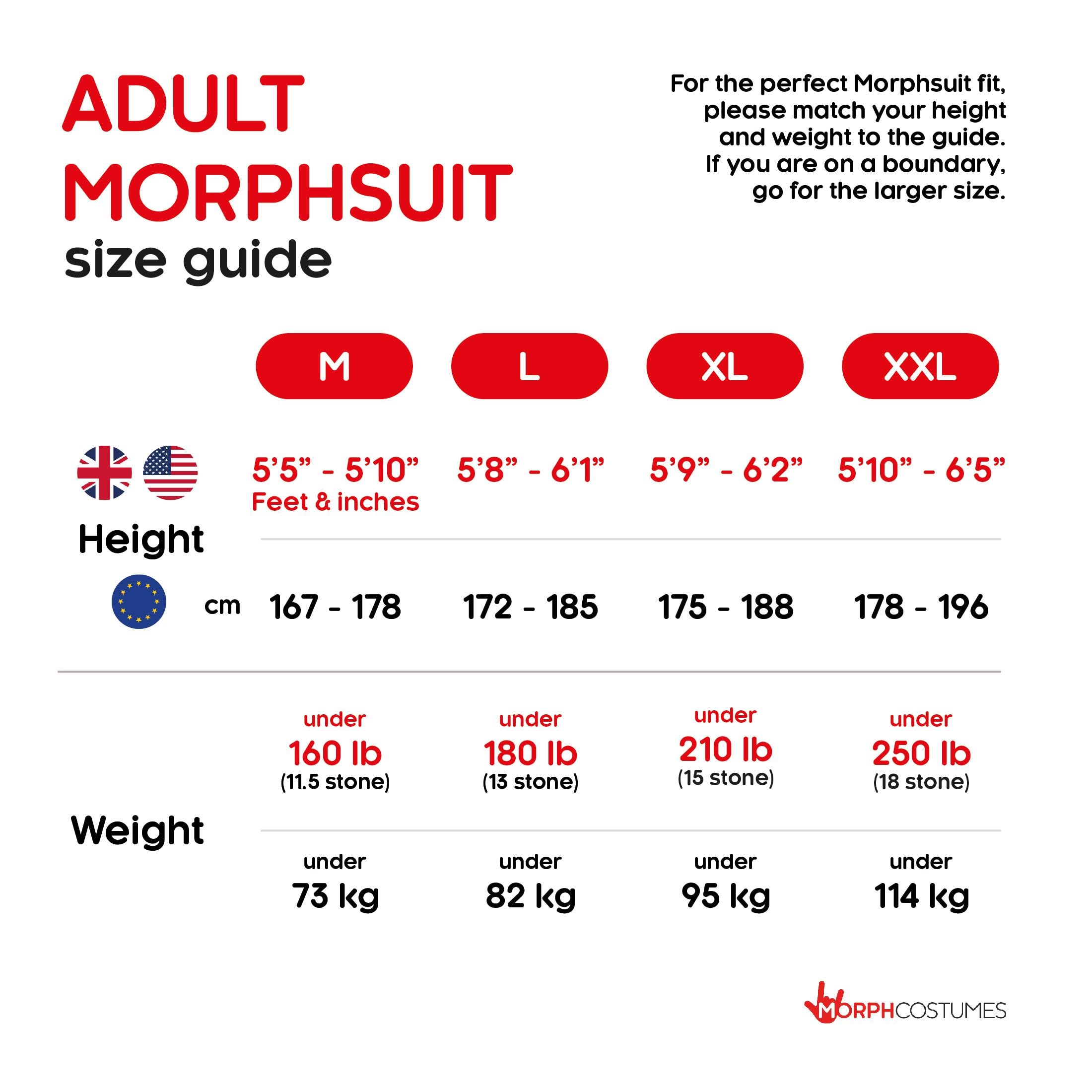 Morphsuit Black Original Costume - XL 4