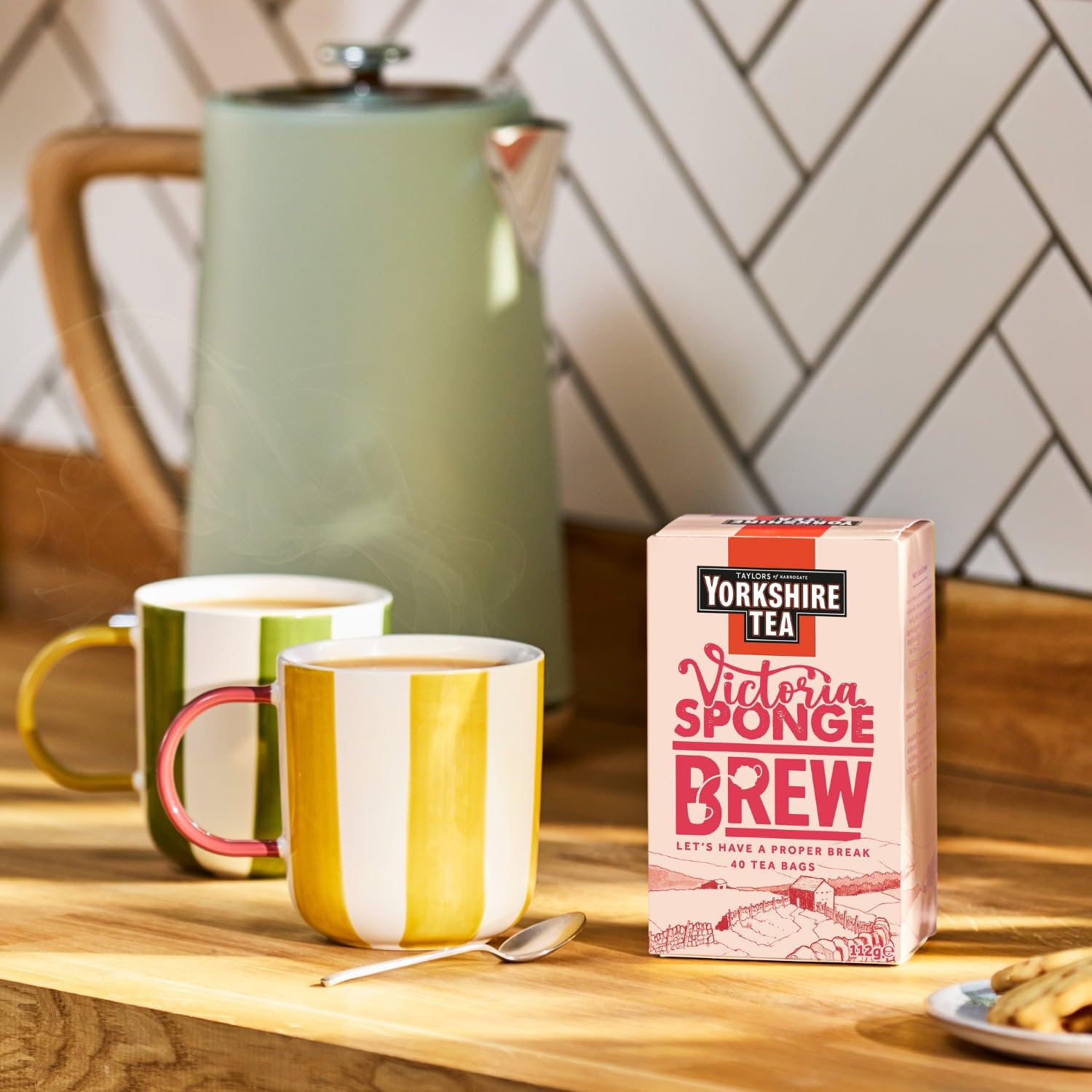 Yorkshire Tea Victoria Sponge Cake Flavoured Tea Bags - 160 Bags (4 Boxes of 40) | Black Tea 3