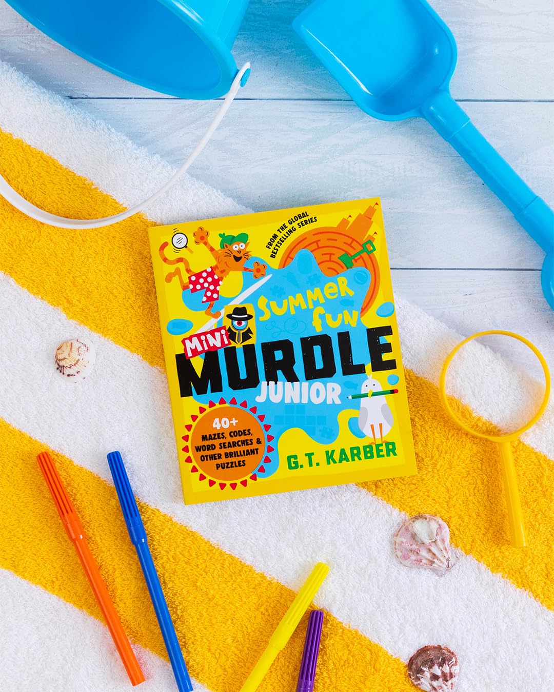 Souvenir Press Mini Murdle Junior: Summer Fun - 40+ Mazes, Codes, Wordsearches & Puzzles 2