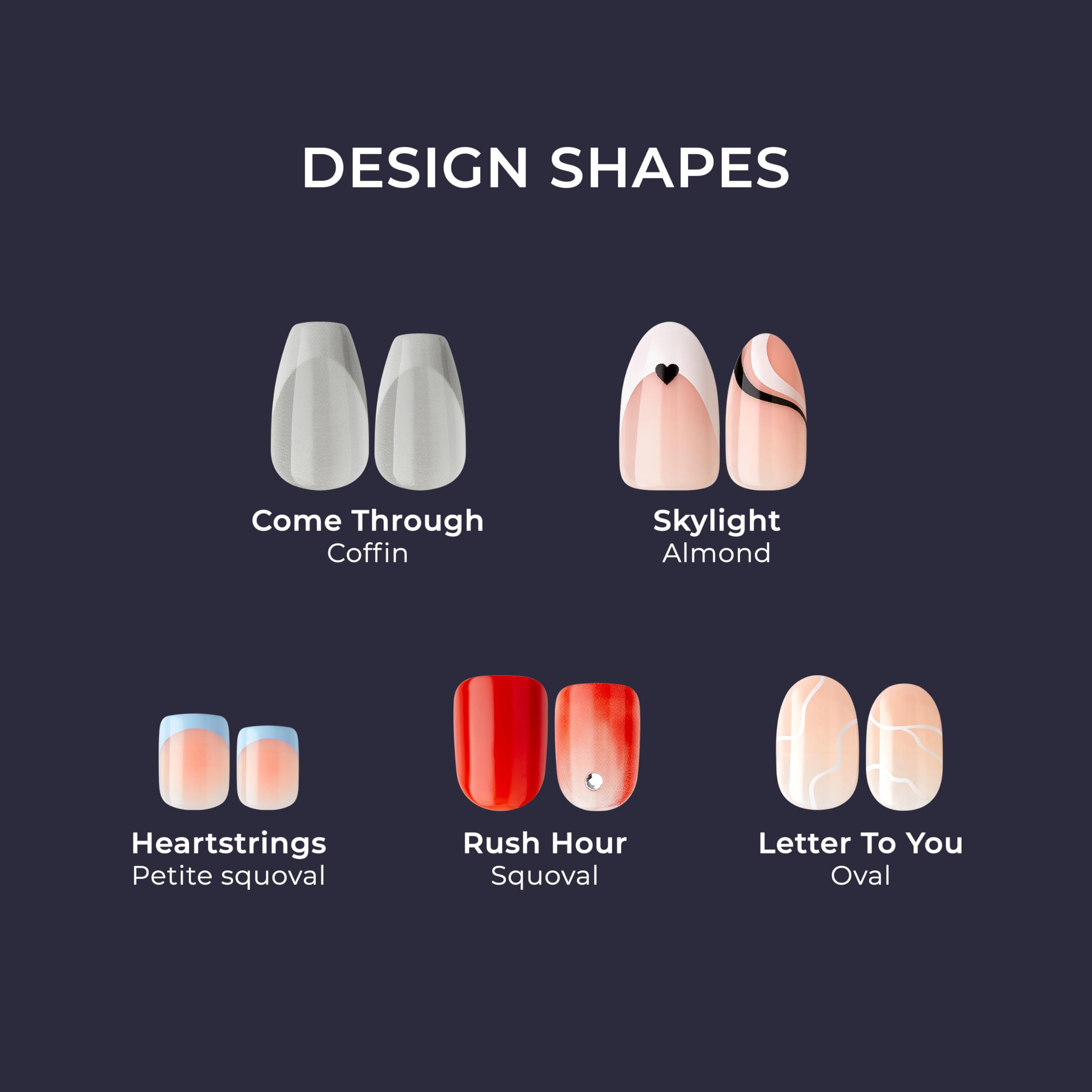 KISS imPRESS Nails - So French | Medium Coffin | Pink Gel | 33 Ct. 3