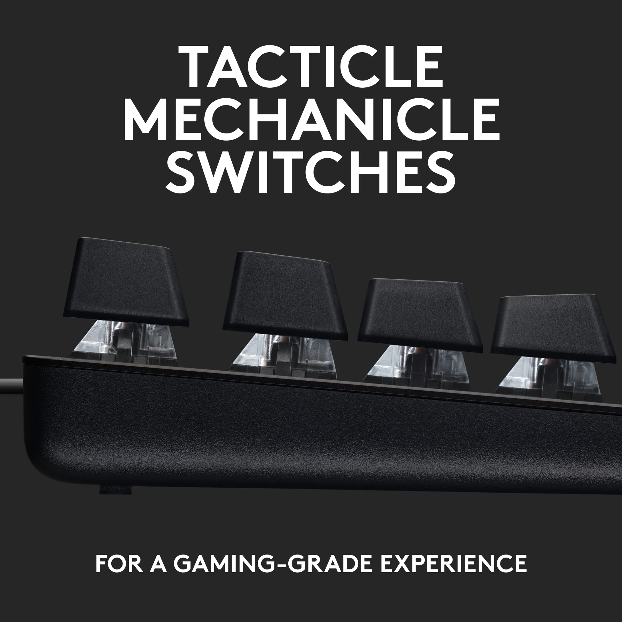 Logitech G G413 SE Full-Size Mechanical Gaming Keyboard - Tactile Switches | PBT Keycaps | White LED