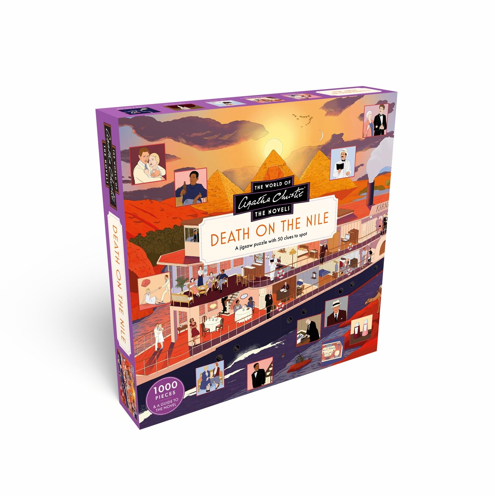 Laurence King The World of Agatha Christie: Death on the Nile Jigsaw Puzzle - 1000 Pieces