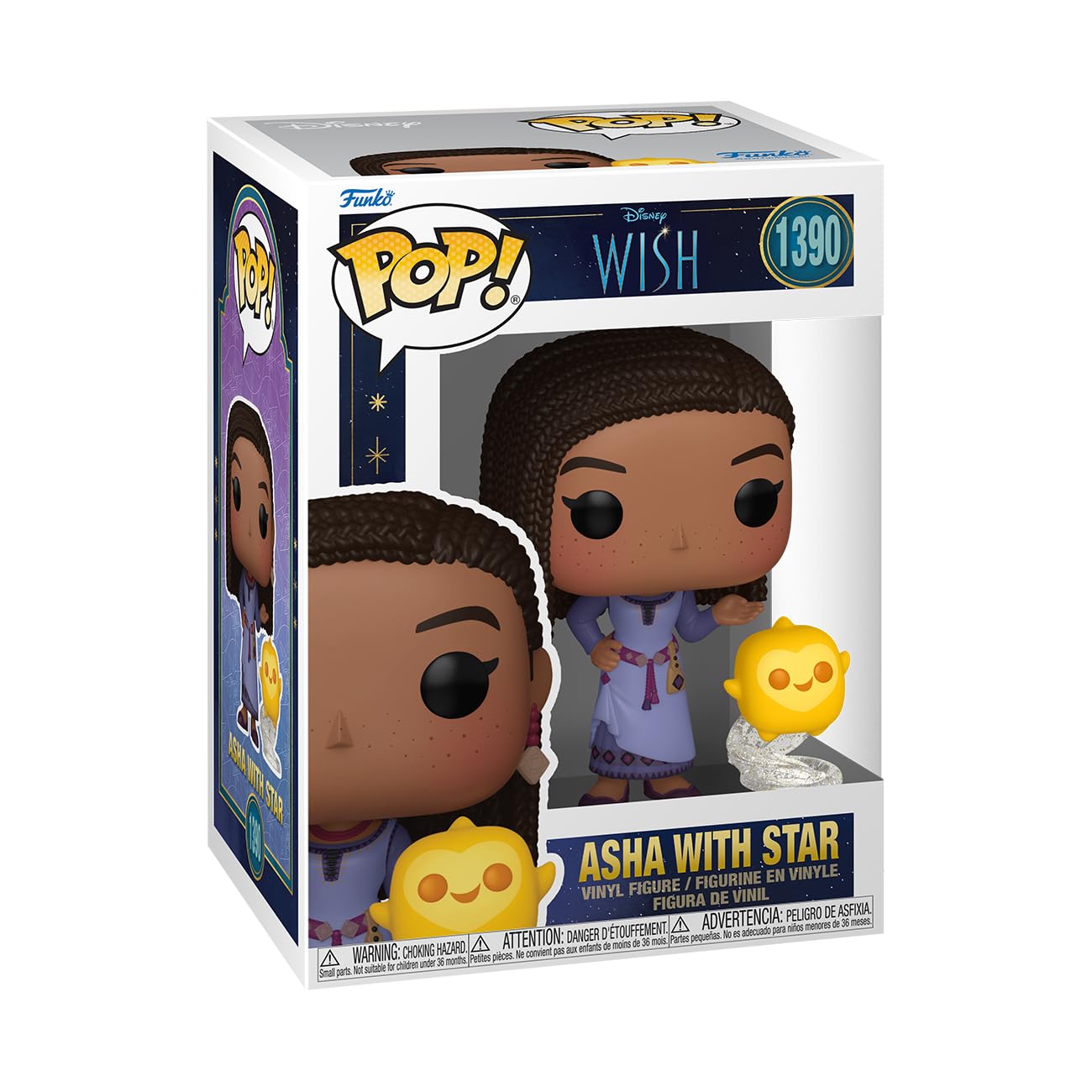 Funko Pop! Disney Wish - Asha & Star Vinyl Figure Collectible Set 9