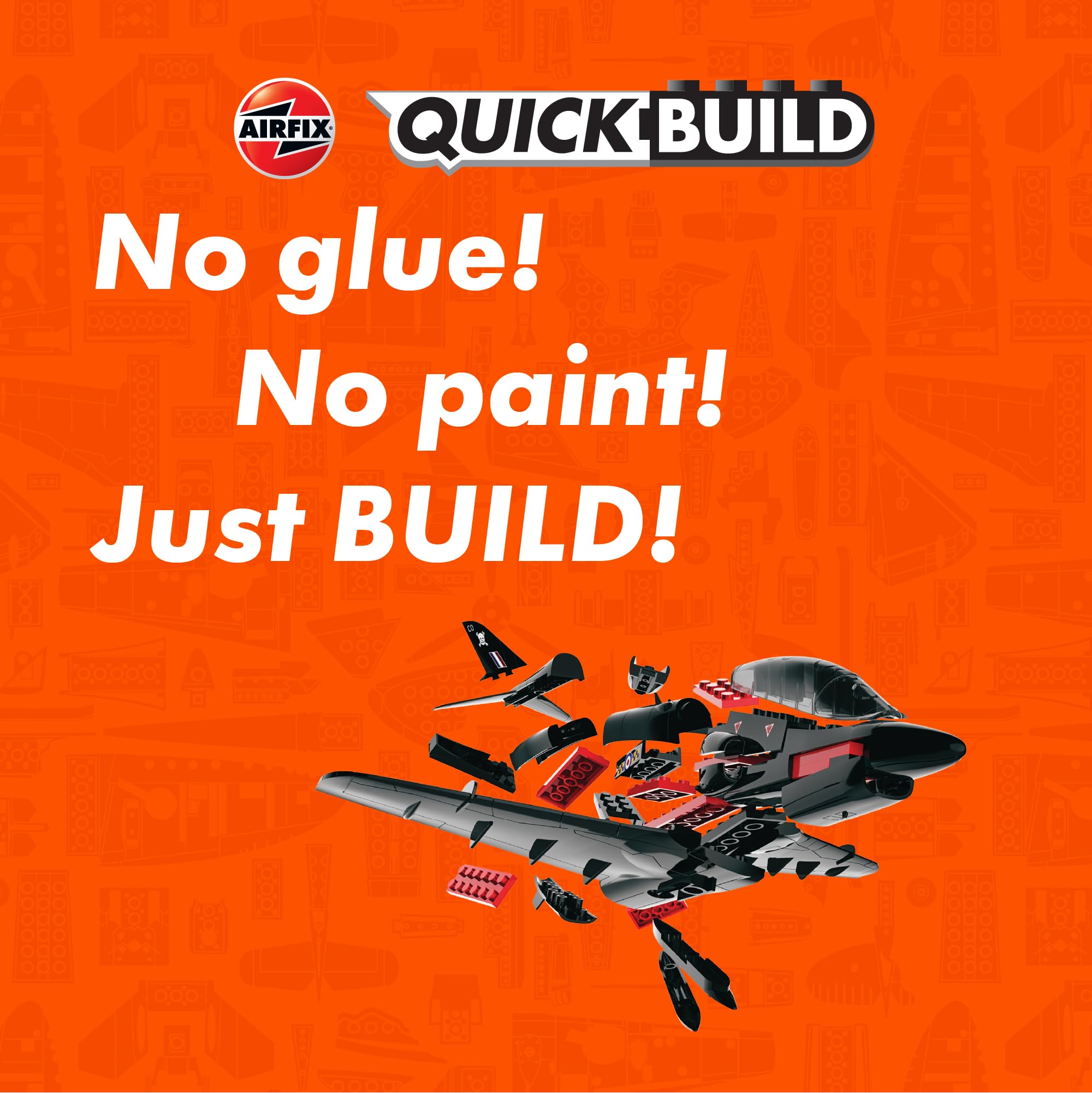Airfix Quick Build BAE Hawk Model Kit - Snap-Together Fighter Jet for Kids 5+ 3