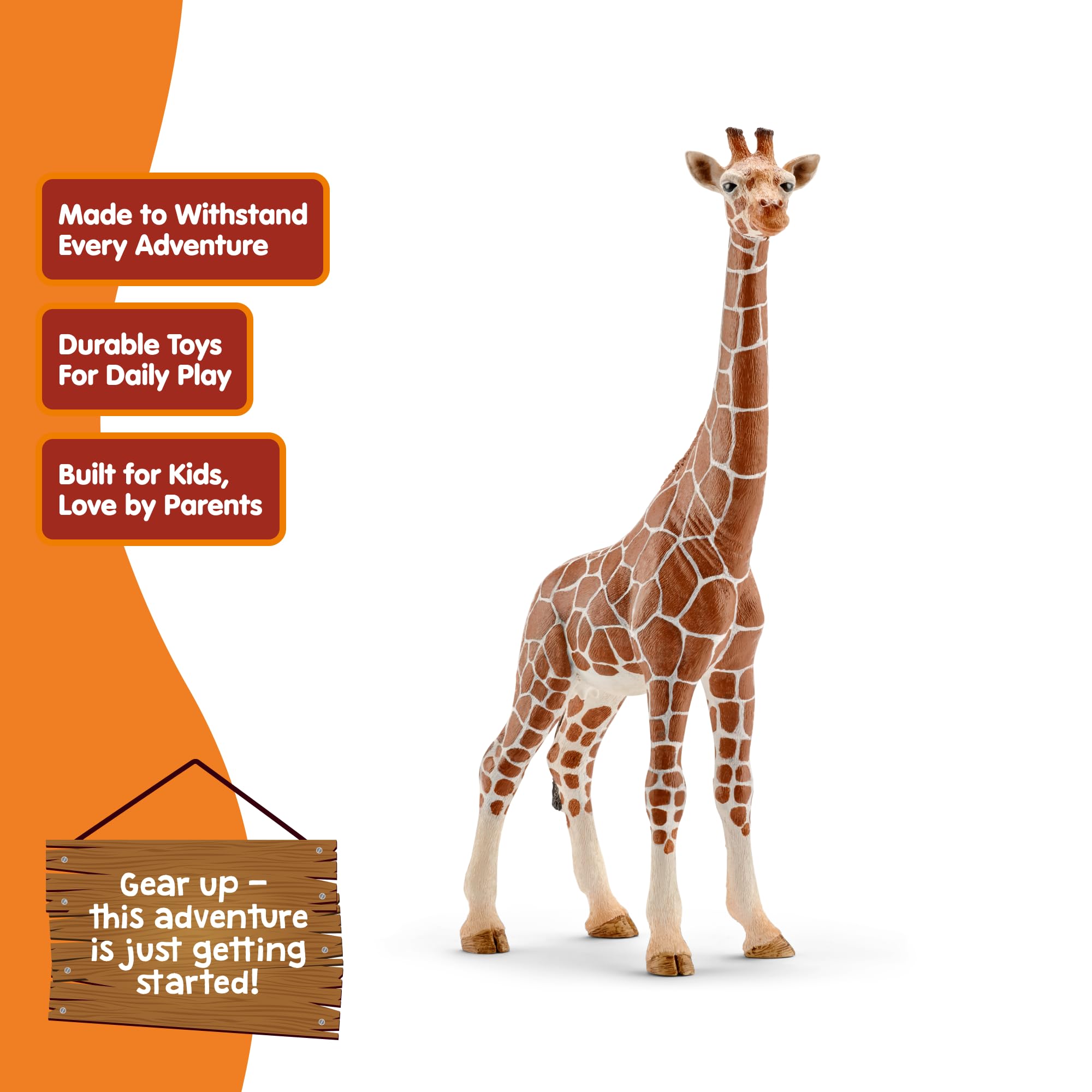 Schleich 14750 Wild Life Female Giraffe - Realistic Animal Figure for Kids 3+ 7