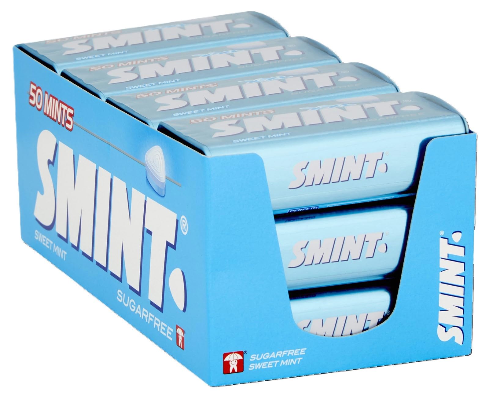 Smint Sugar Free Sweet Mints - 12 XXL Tins (50 Mints Each) | Tooth-Friendly Xylitol 1