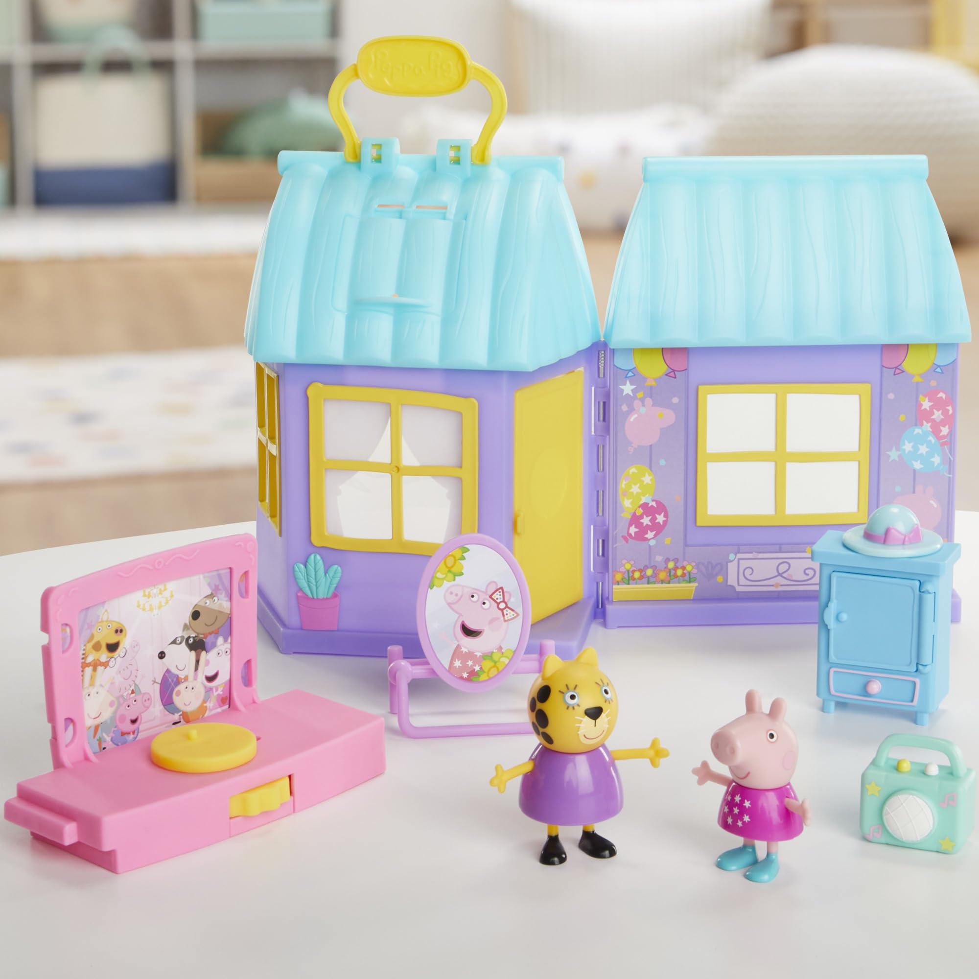 Peppa Pig Peppa's Dance Party Playset - Interactive Twirling Stage & Dress Shop for Ages 3+ 7
