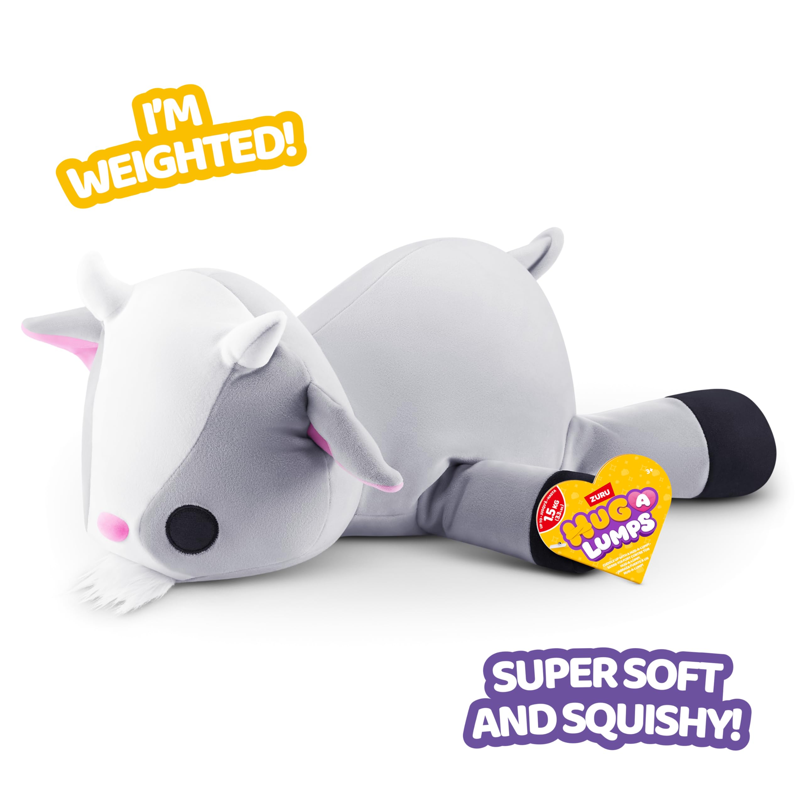 Hug-A-Lumps Medium Graham - Weighted Plush Cuddly Toy for Stress Relief 4