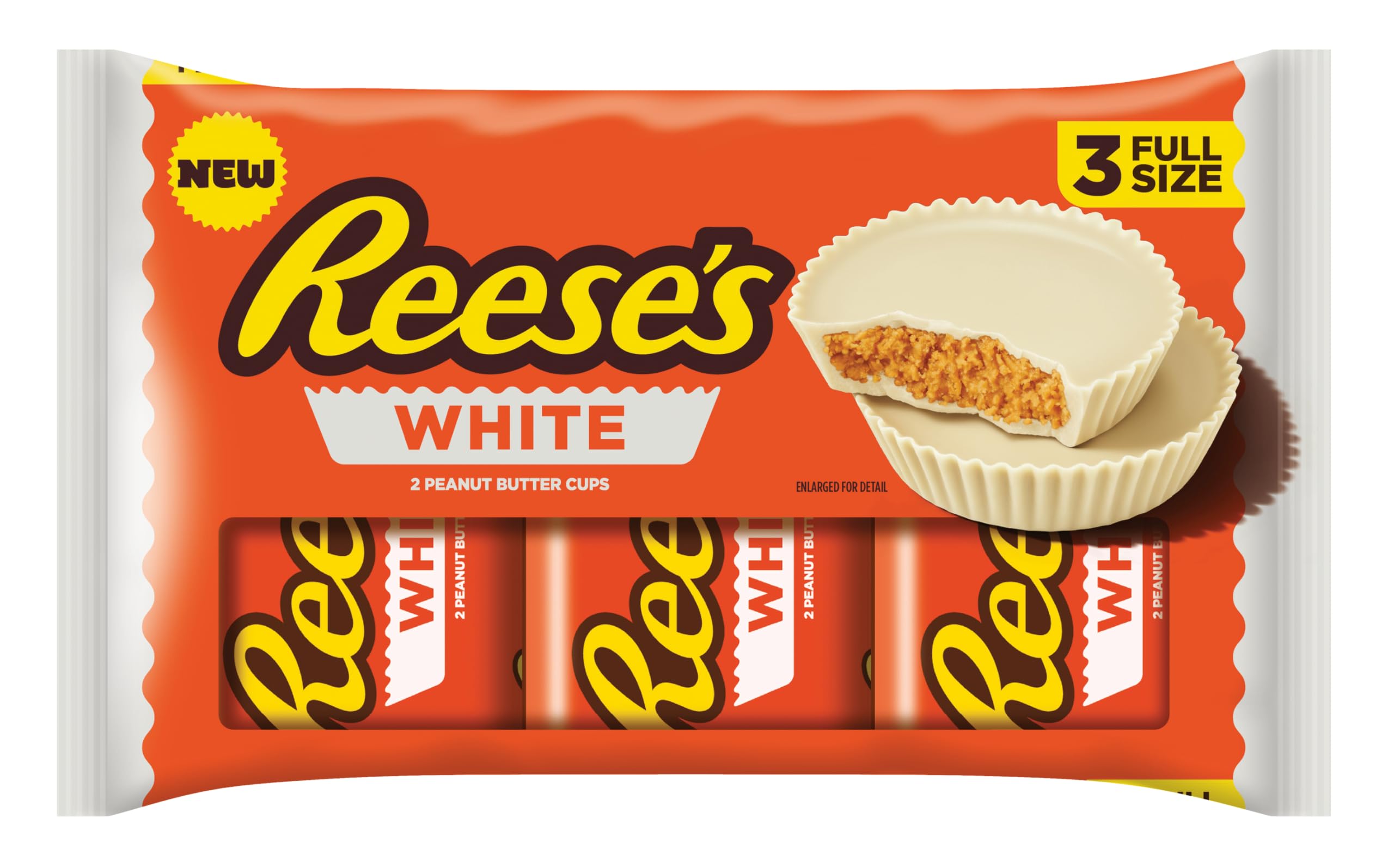 Reese's Peanut Butter White Chocolate Flavour Cups Variety Pack - 3 Count, 118g