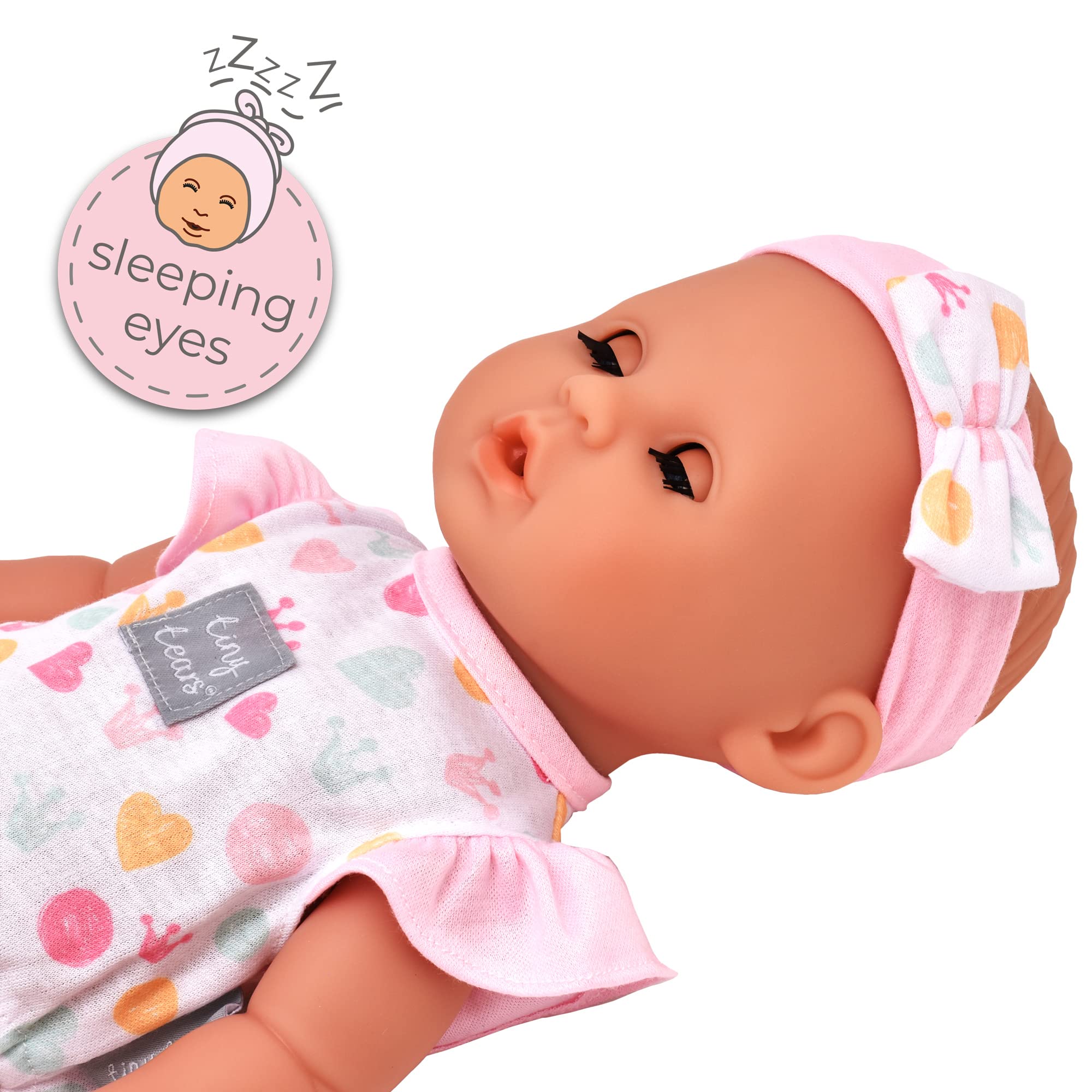 Tiny Tears Baby Classic - 38cm Crying and Wetting Doll with Accessories 7