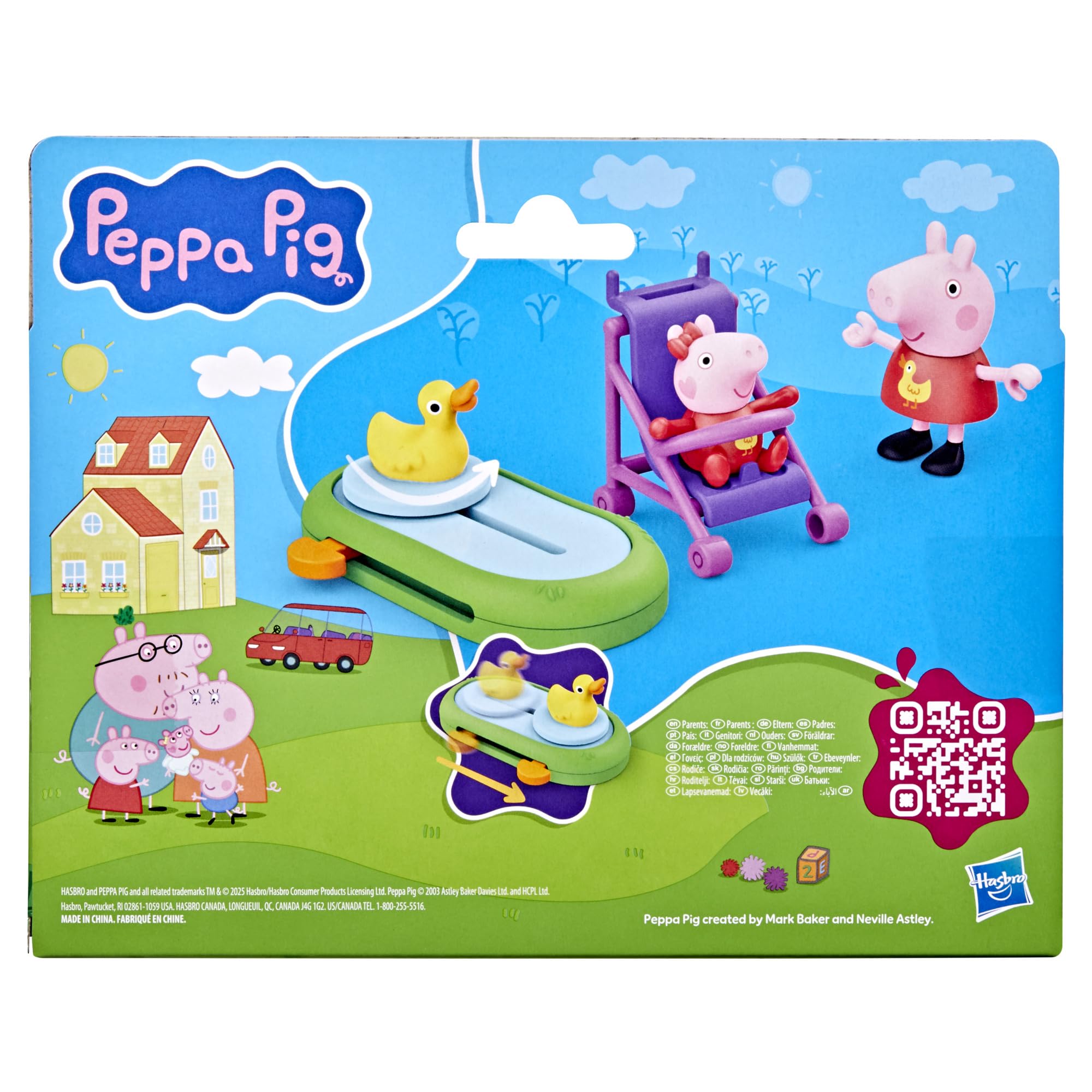 Peppa Pig Family of Five Figure Set - Includes Baby Evie Carrier & Hand-Holding Figures 9