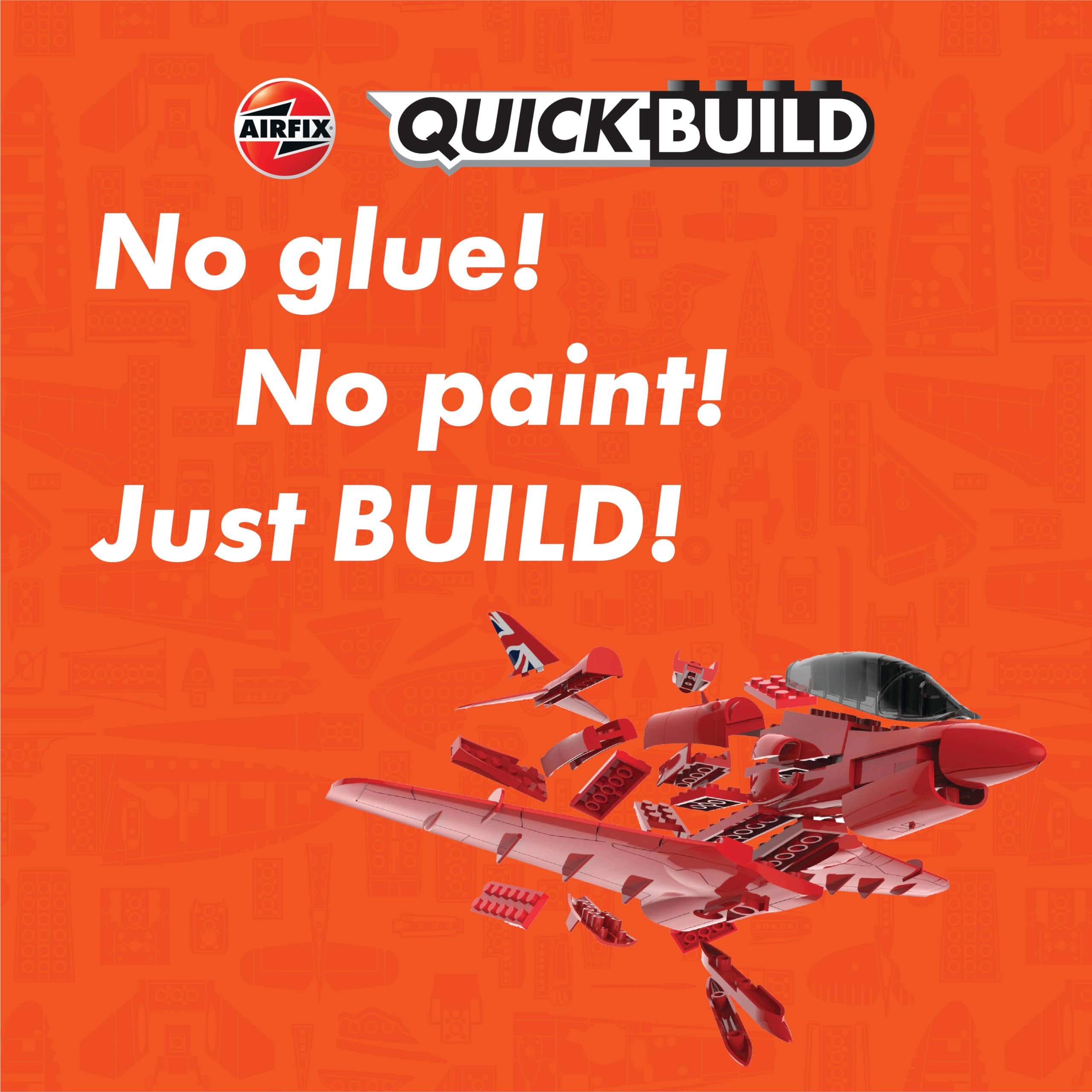 Airfix QUICKBUILD Red Arrows Hawk Model Kit J6018 - Snap-Together Aircraft Model for Kids 6+ 4
