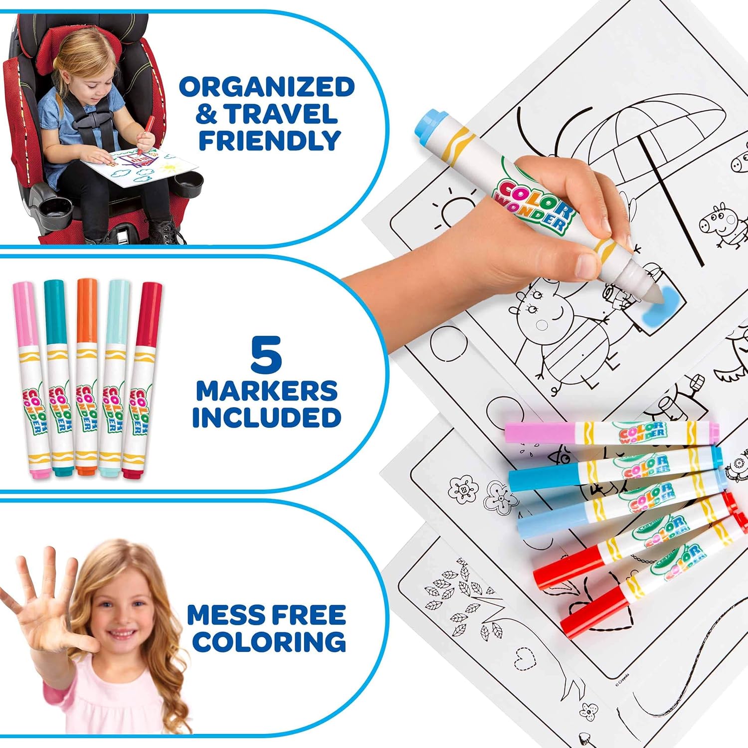 Crayola Peppa Pig Color Wonder Mess-Free Coloring Set 11