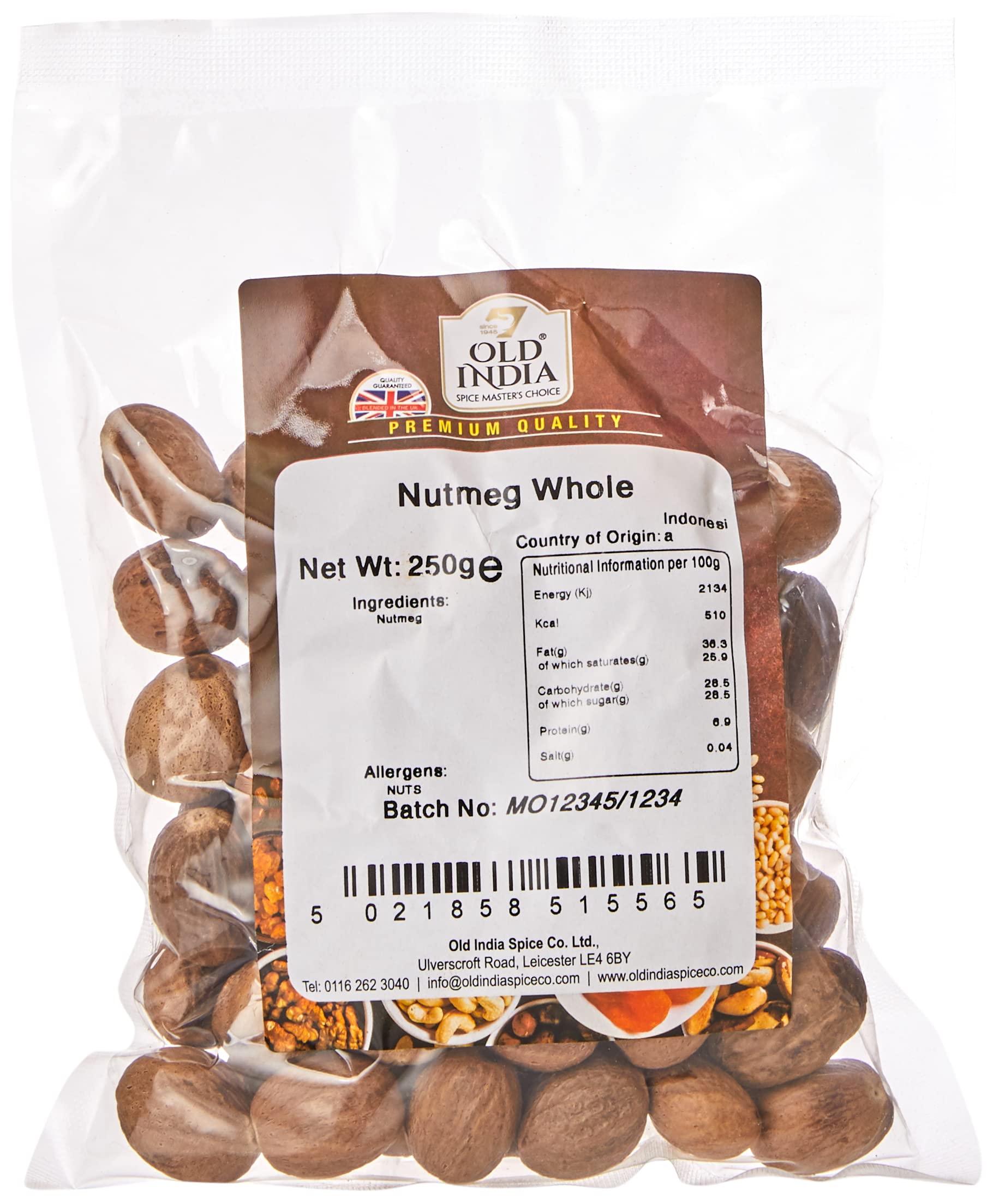 Old India - Nutmeg Whole 250 g