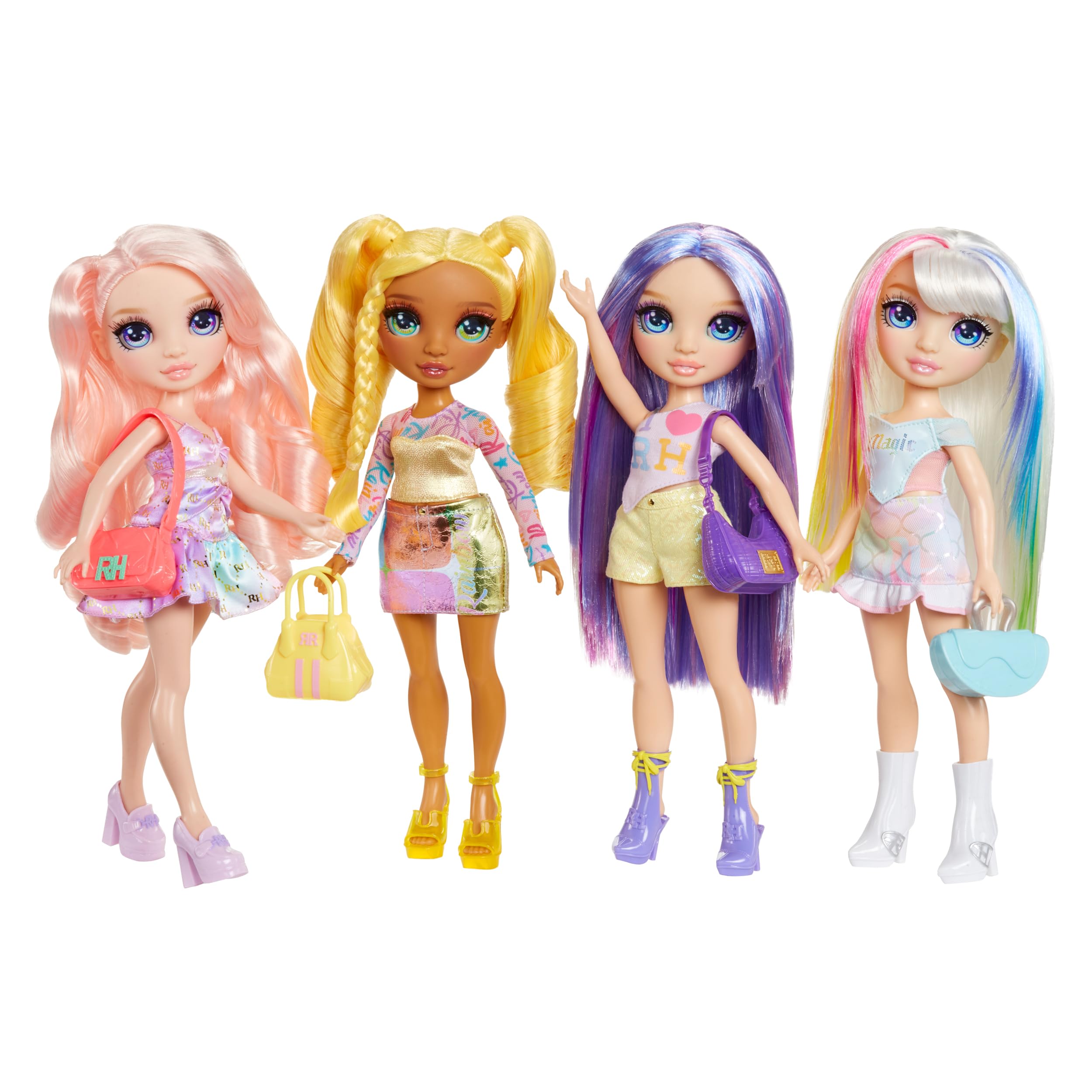 Rainbow High Violet Fashion Doll - 28cm Purple Poseable Doll with Iridescent Outfit & Handbag 4