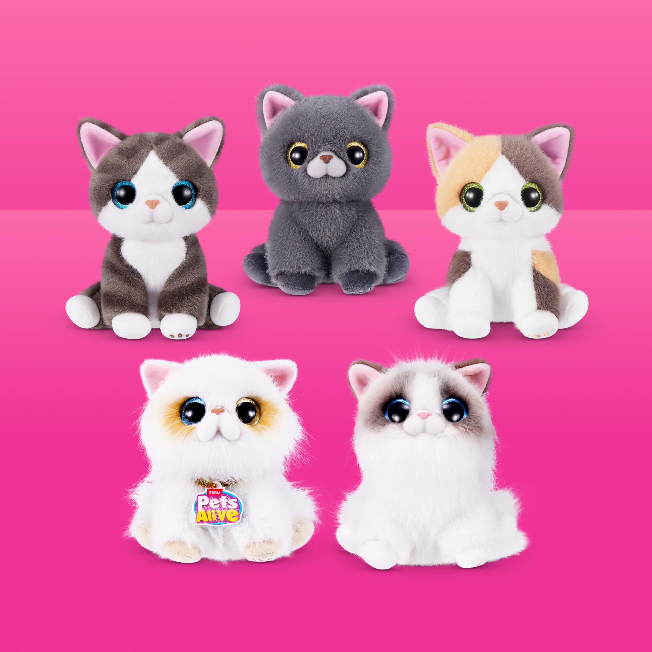 Pets Alive Smitten Kittens Series 2 Dragon Li Interactive Plush Toy by ZURU | 7.87 in