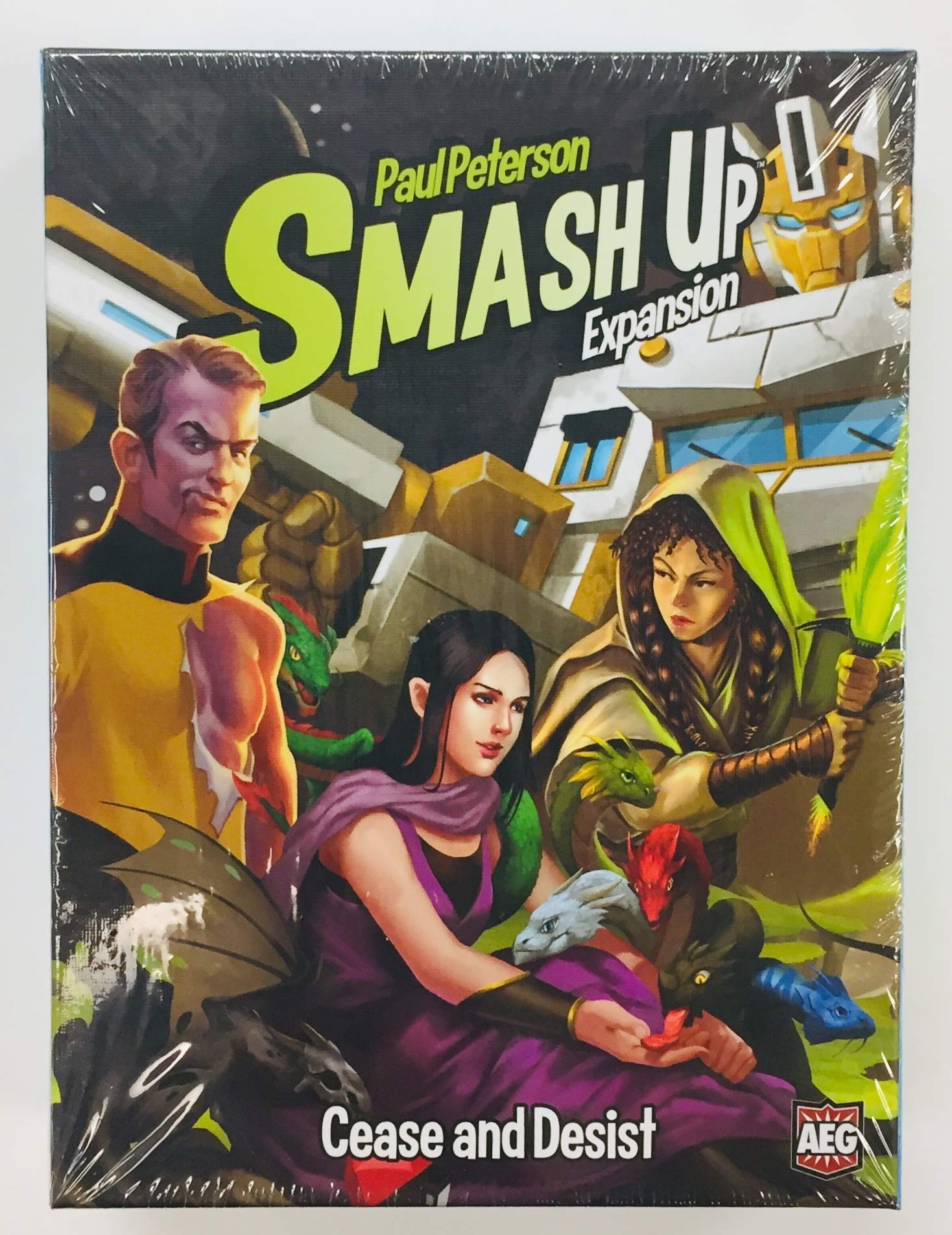 AEG Smash Up! Cease And Desist Standard Edition Card Game - Strategy, 4 Players, 45 Minutes