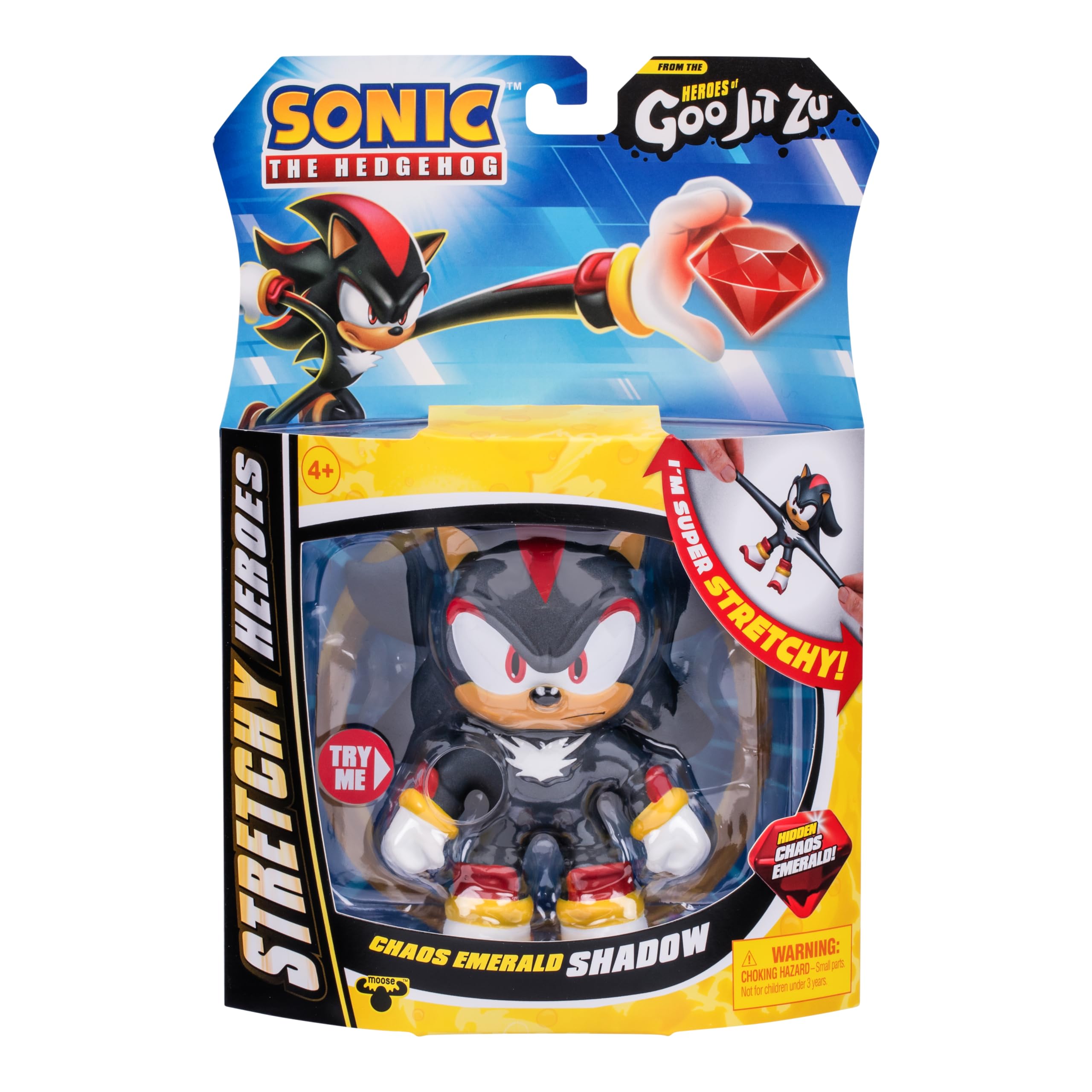 Heroes of Goo Jit Zu Sonic the Hedgehog Chaos Emerald Shadow Stretchy Figure 5