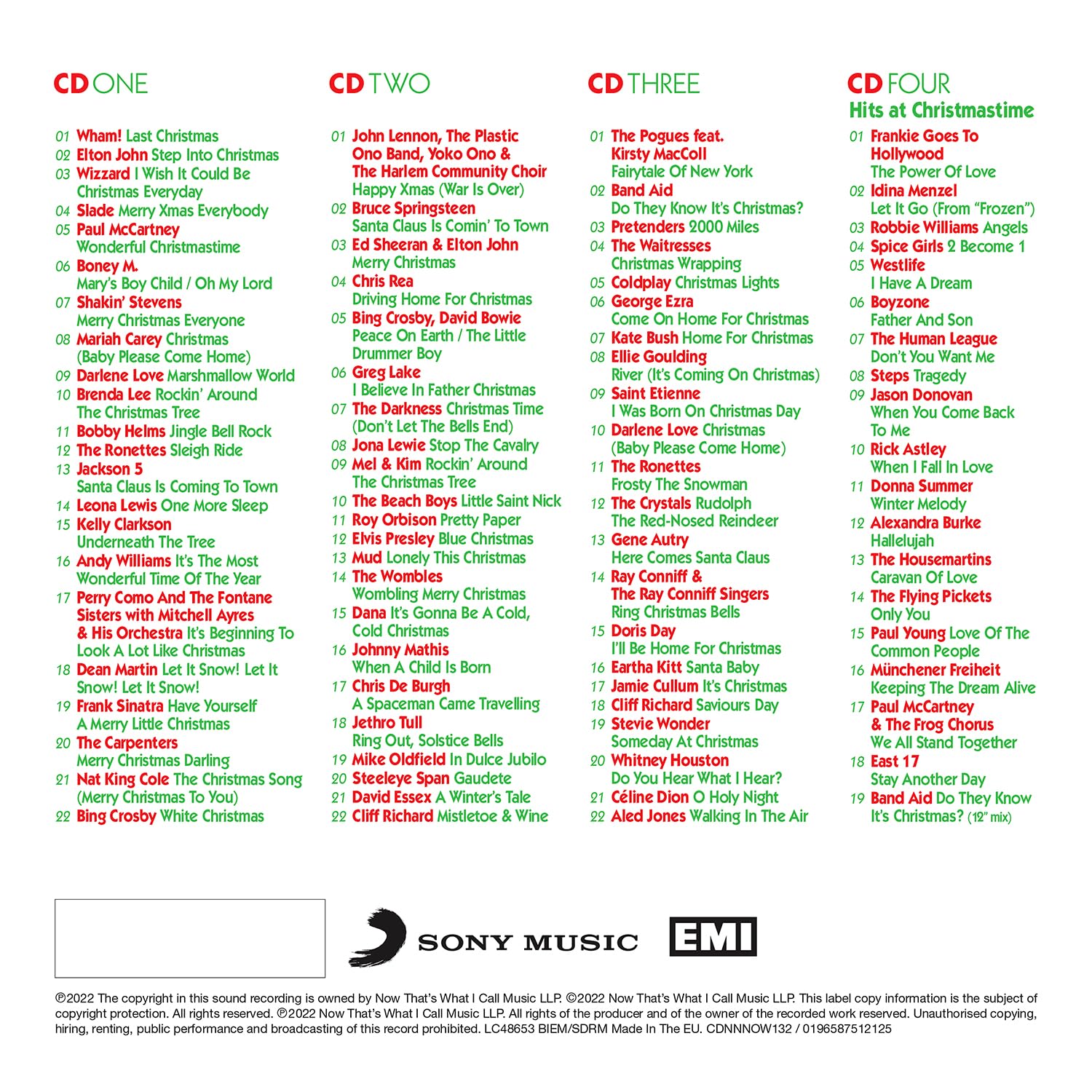 NOW That's What I Call Christmas2022 - Audio CD