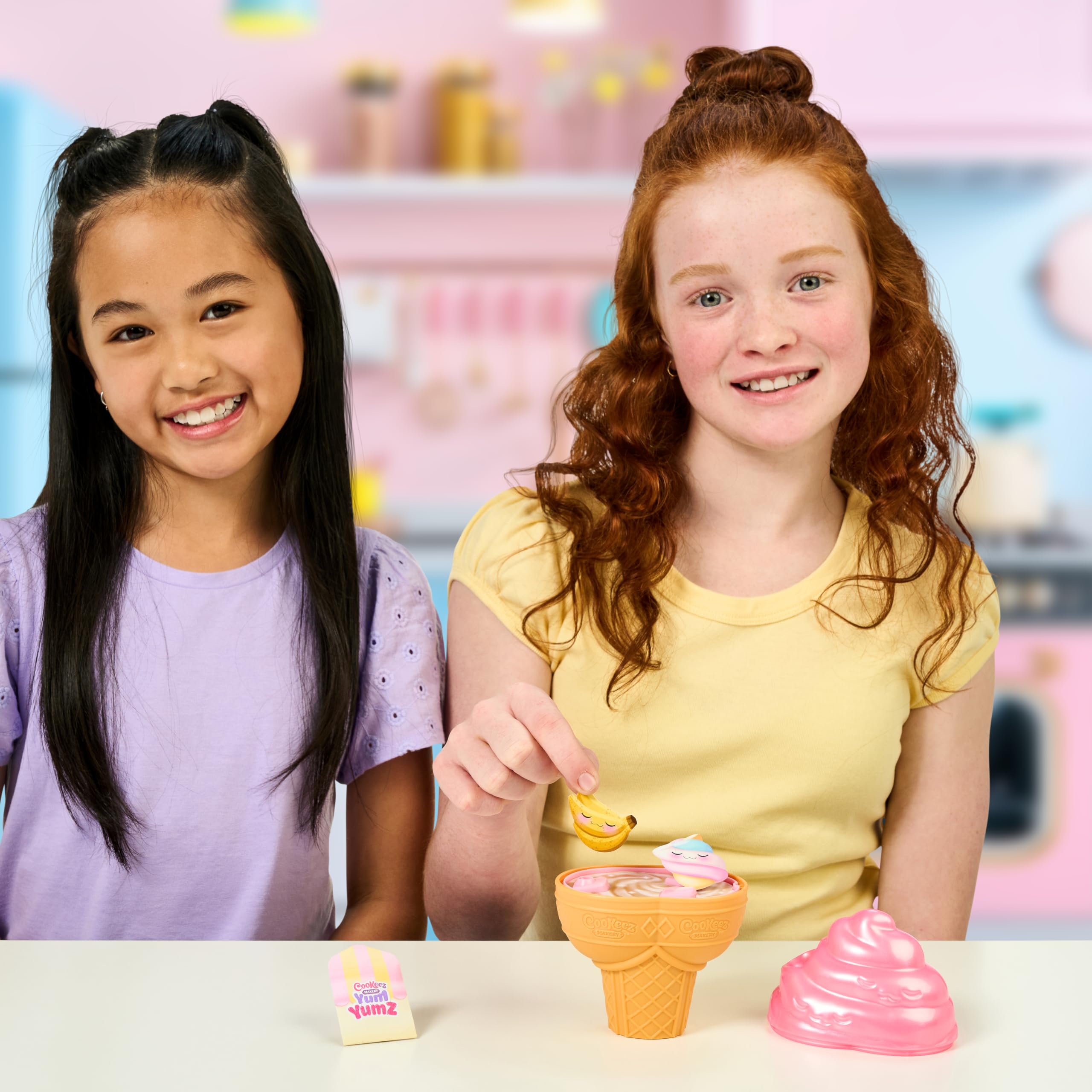 Cookeez Makery Yum Yumz Twin Pack - 2 Scented Surprise Plush Pets in Ice Cream Cone, Ages 5-12 4