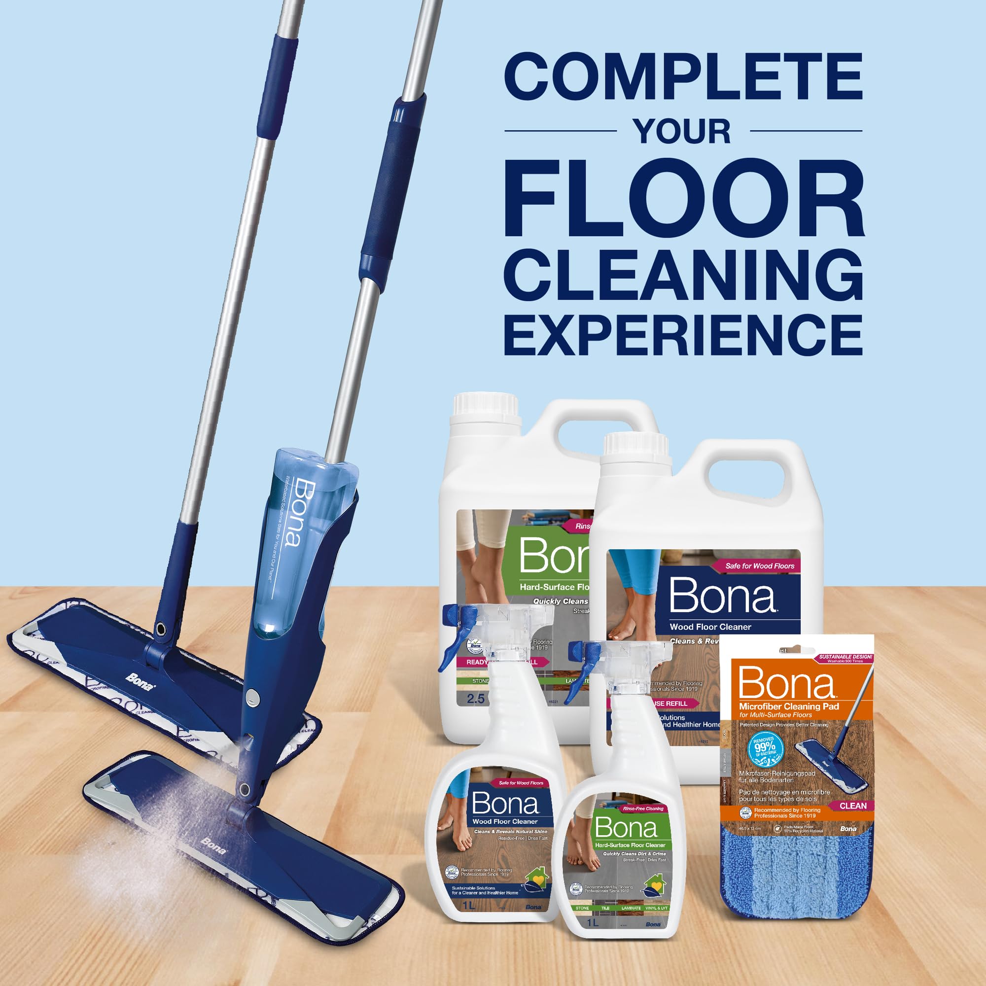 Bona - Microfibre Cleaning Mop Pad for Wood & Hard-Surface Floors 4