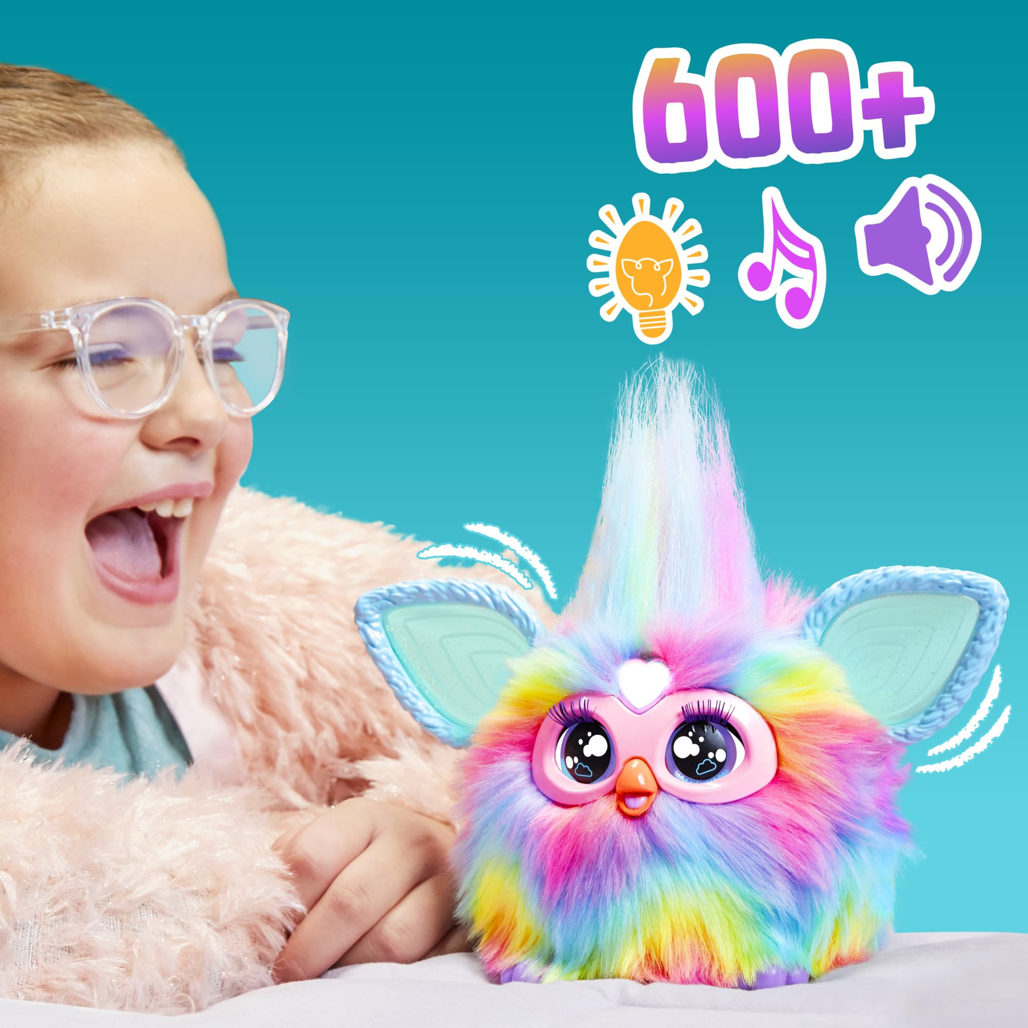 Furby Tie Dye Interactive Plush Toy - English Version, 6+ Years 4