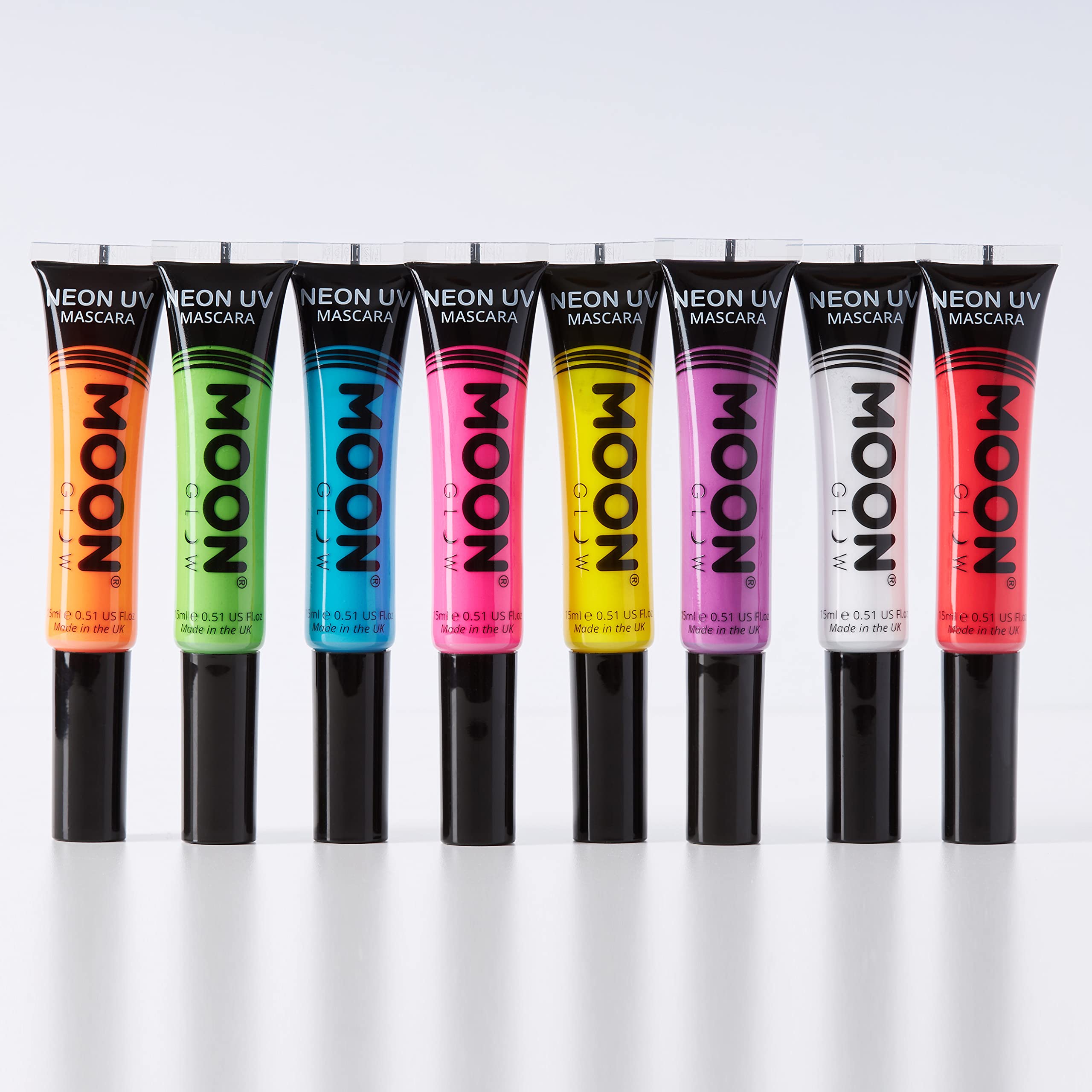 Moon Glow Intense Neon UV Mascara (20g) - Bright Blue, Fluorescent Glow Under UV/Blacklight 5
