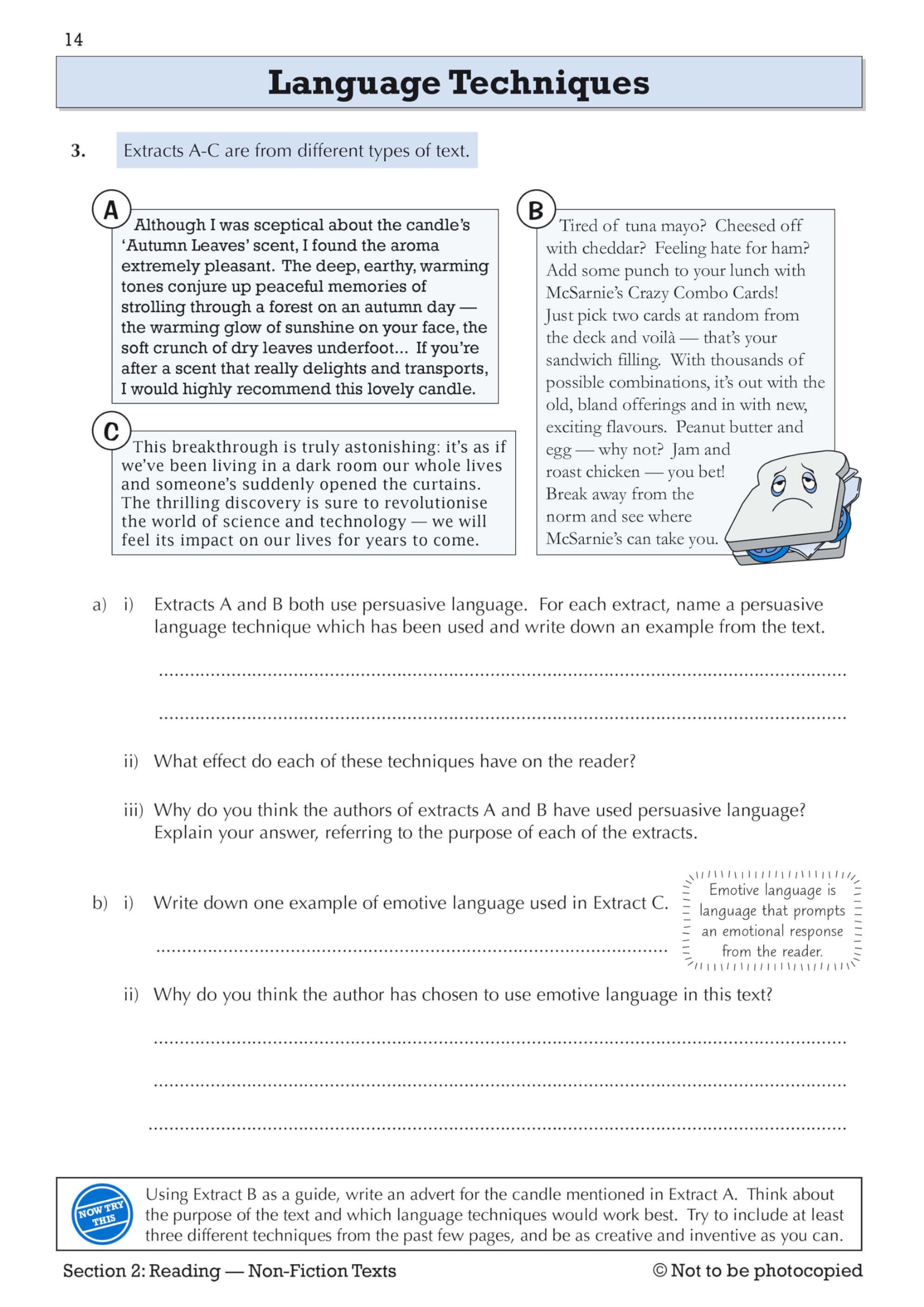 CGP New KS3 English Year 8 Targeted Workbook - Practice Questions & Answers | Paperback 4