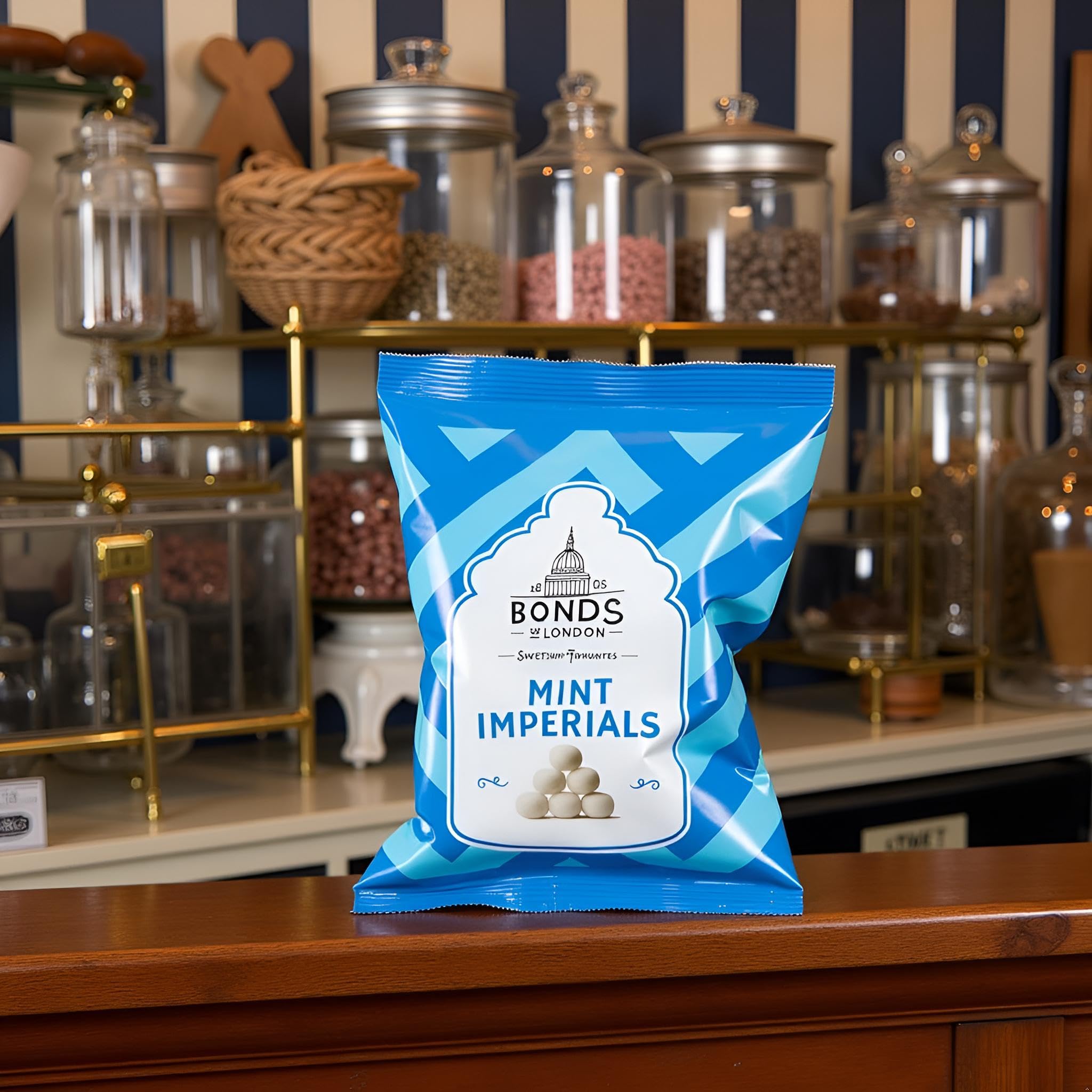 Bonds of London Mint Imperials Retro Peppermint Sweets - 12 x 105g Bags 9