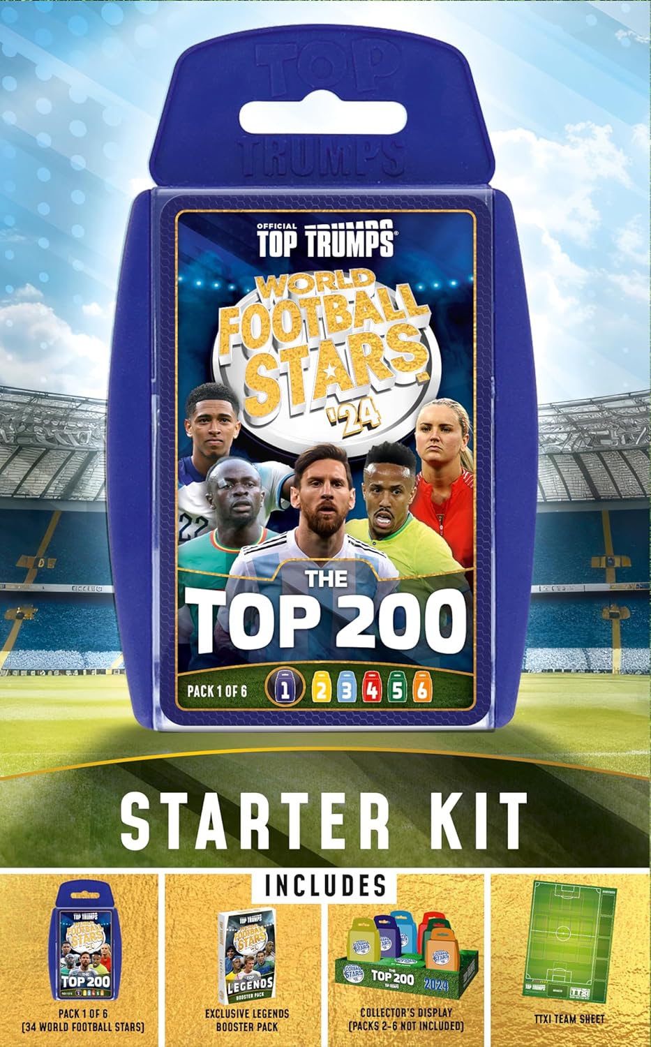 Top Trumps World Football Stars Top 200 Starter Kit Card Game 10