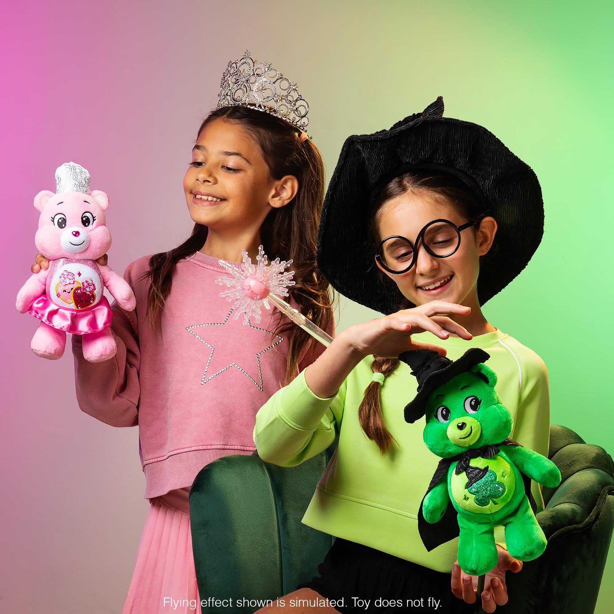 Care Bears x Wicked 22cm Plush – Love-a-Lot Bear as Glinda – Crown Edition 4